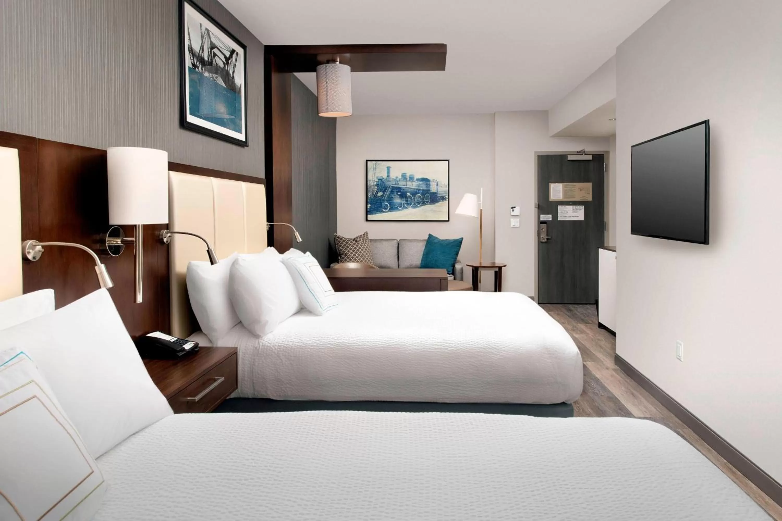 Bedroom, Bed in SpringHill Suites by Marriott Atlanta Downtown