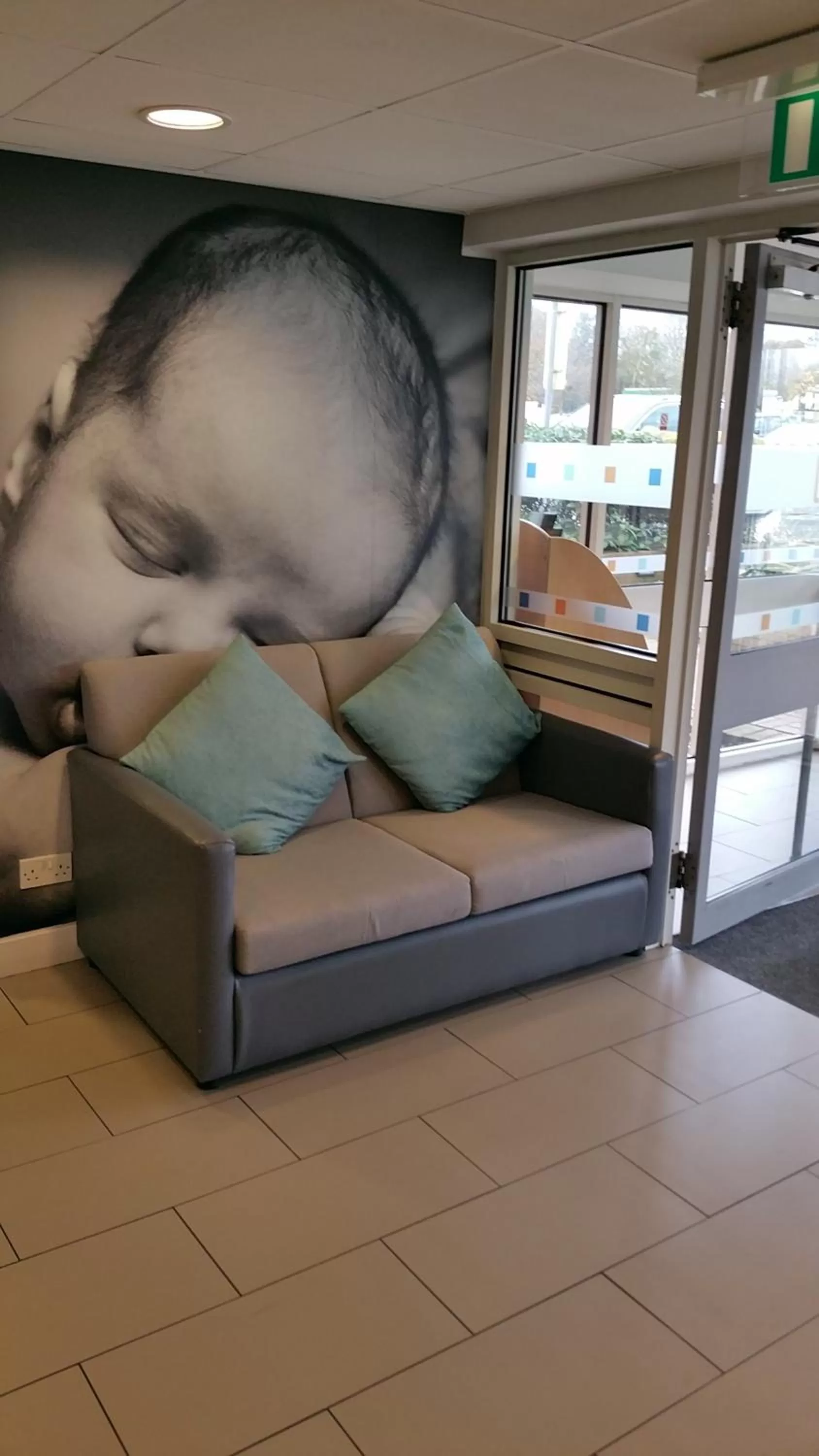 Decorative detail in Warrington Motel, J20 M6 Lymm Services