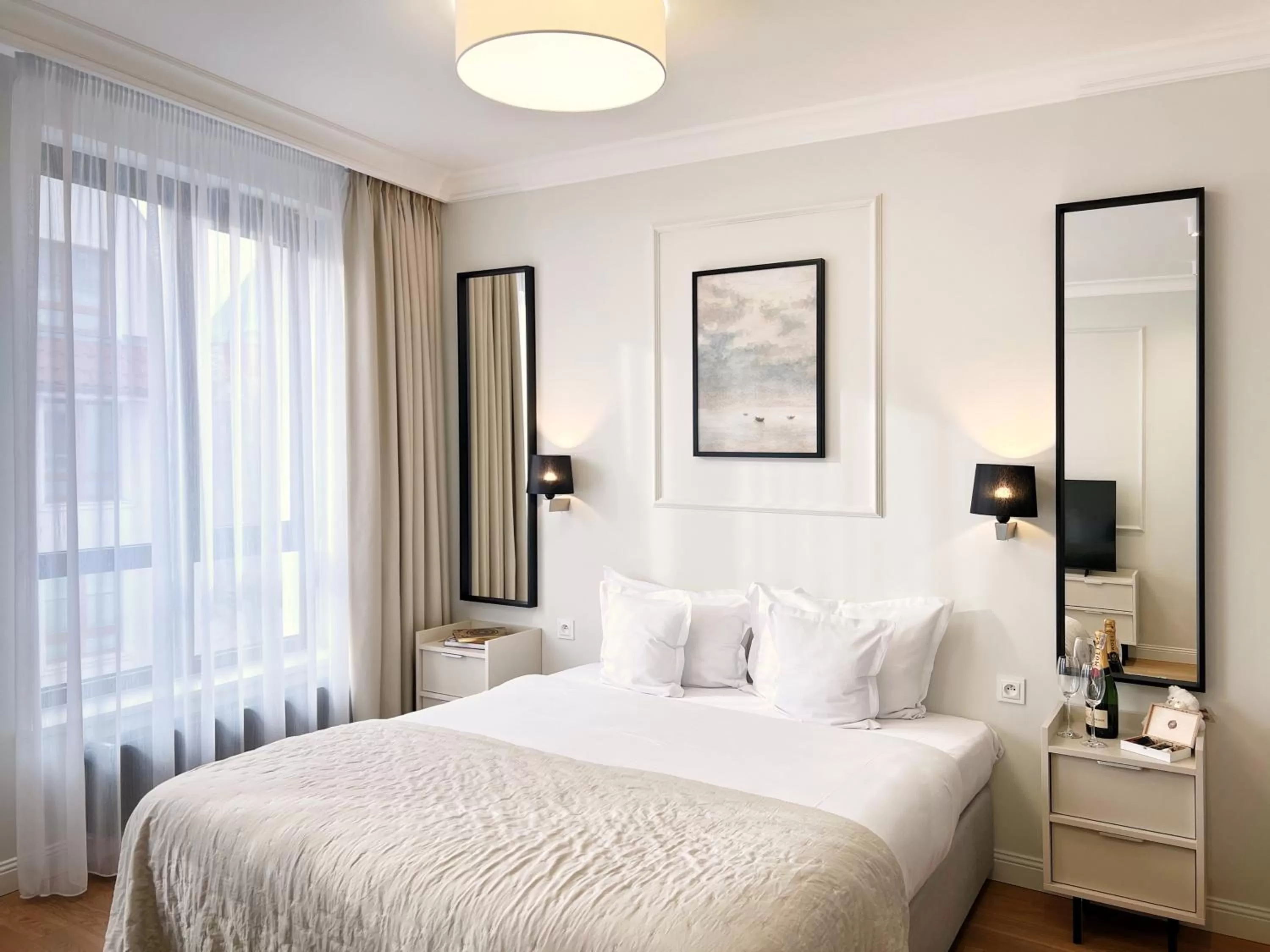 Bed in Kurkowa Apartments