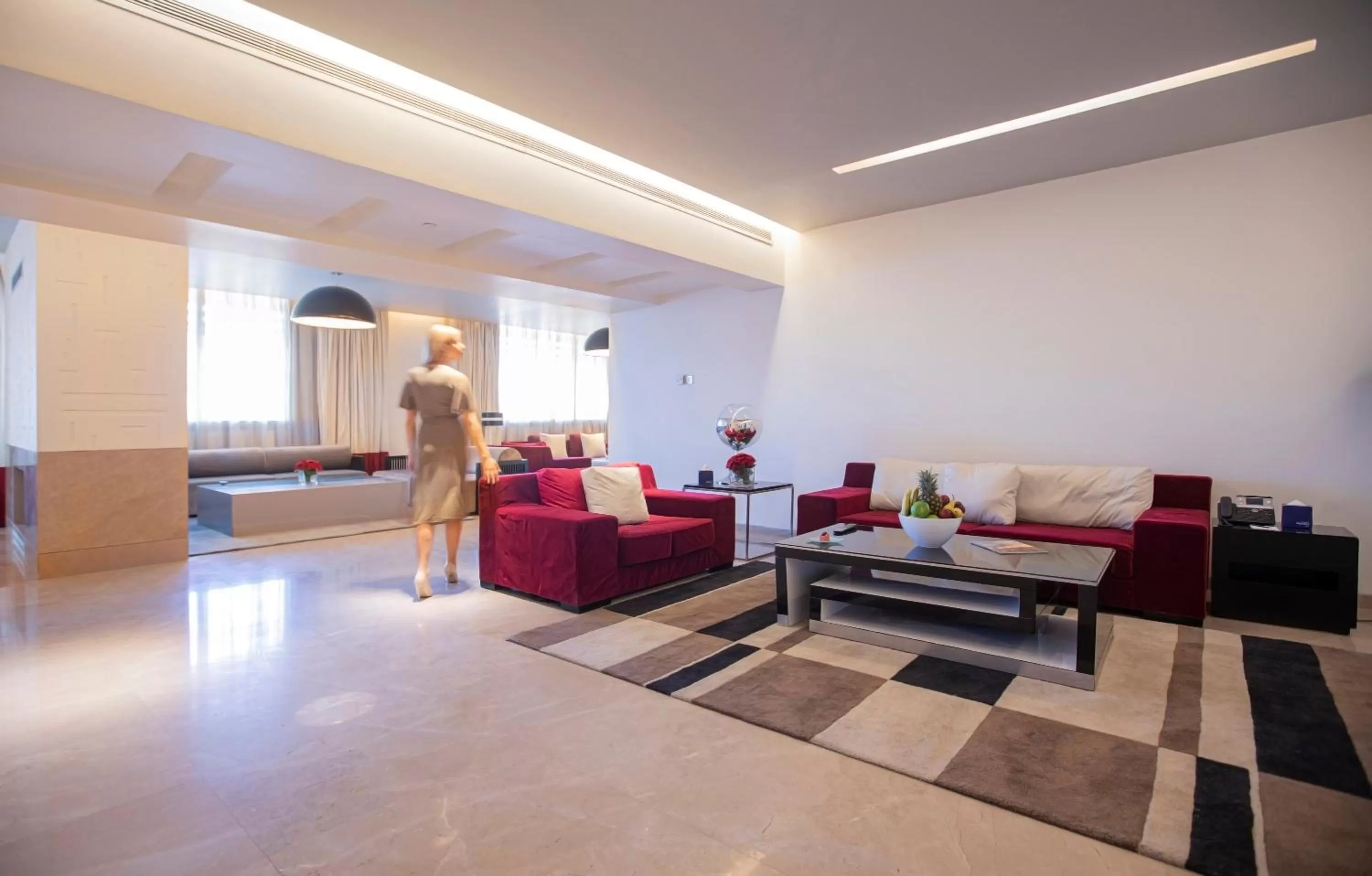 Living room in The Abdali Boulevard Hotel