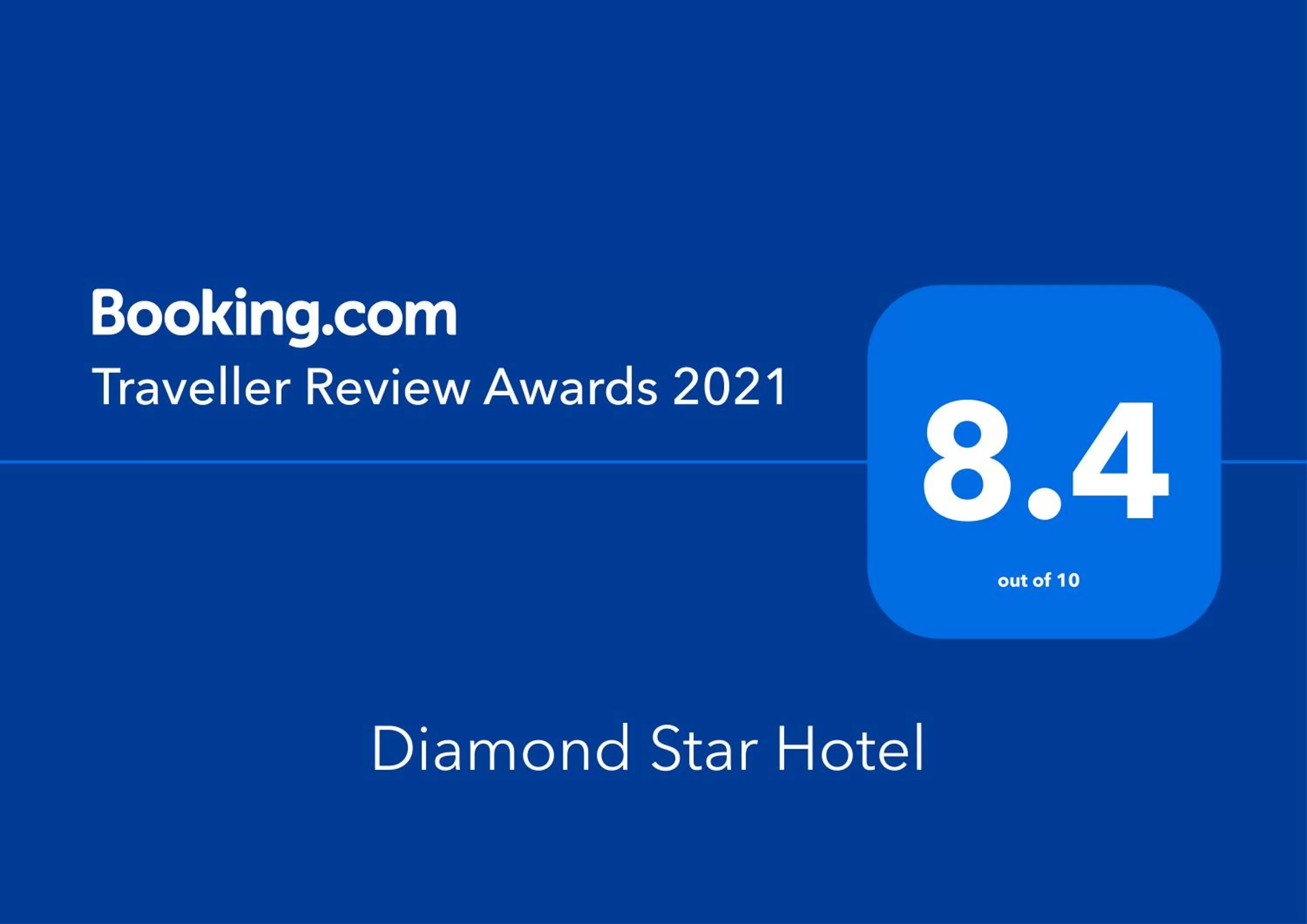 Certificate/Award in Diamond Star Hotel فندق النجمة الماسية