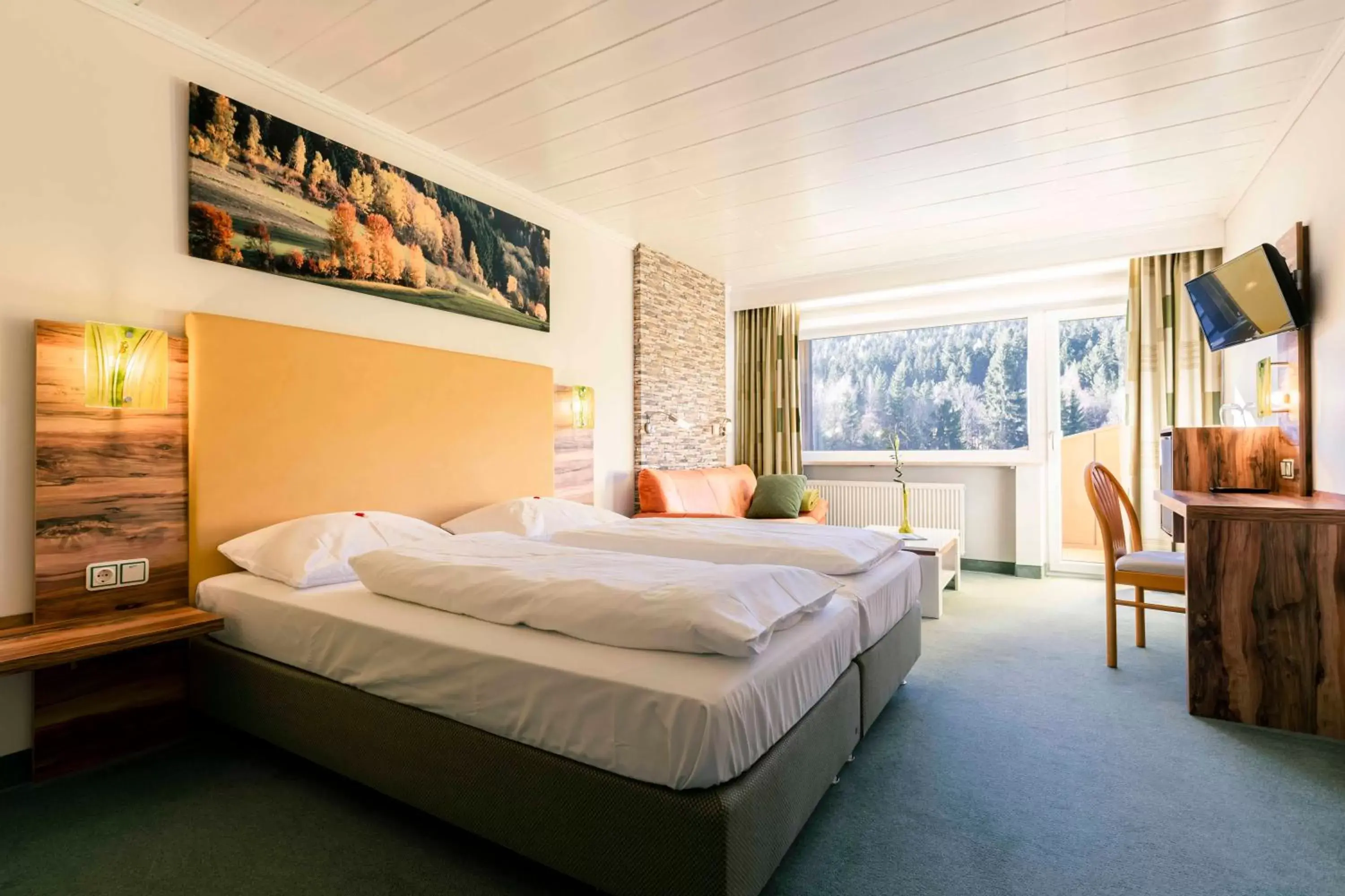 Standard Double Room with Bath in Landhotel GrünWies -Bonsai-Wellness Garni Standard Double Room with Bath in Landhotel GrünWies -Bonsai-Wellness Garni