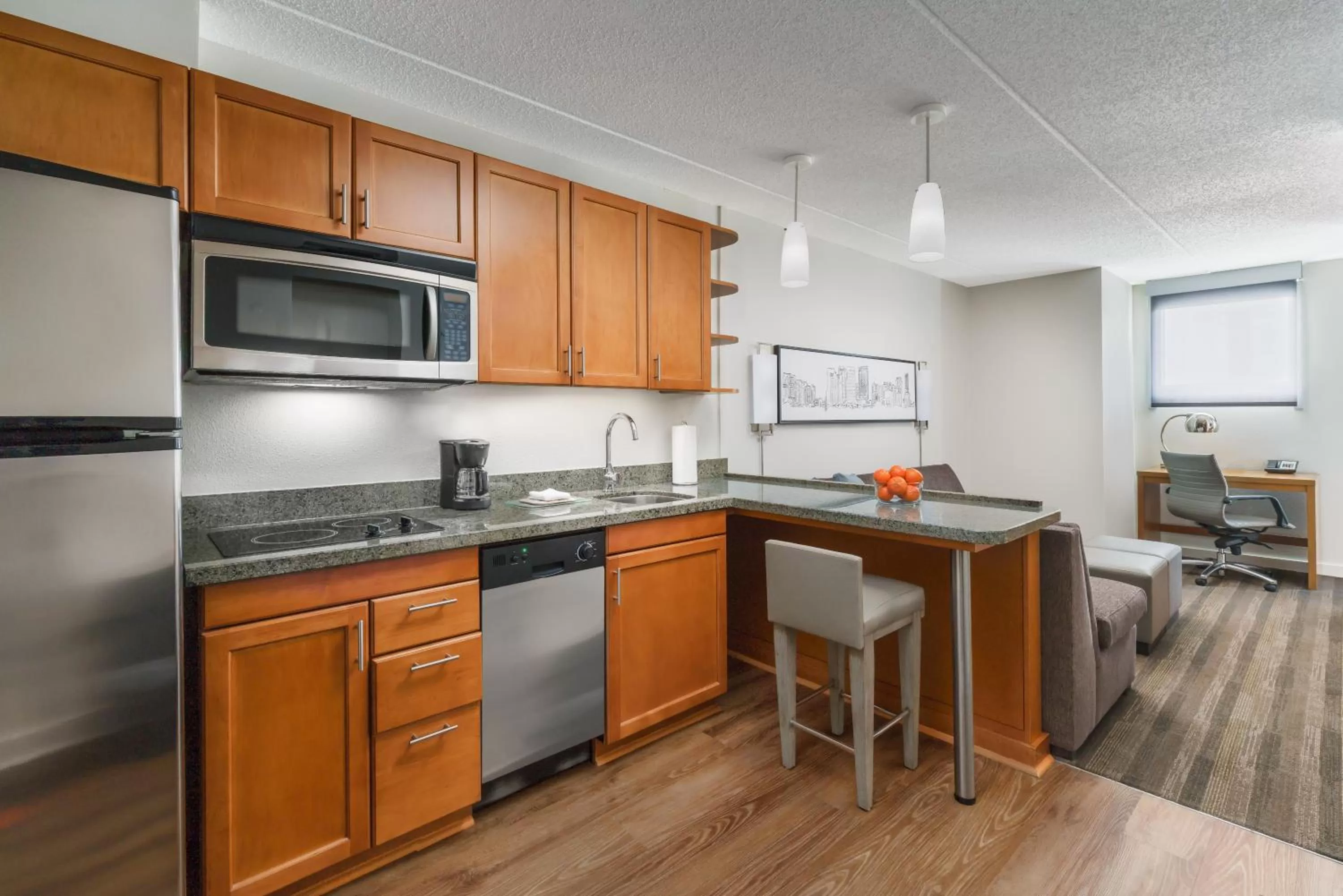 kitchen in Hyatt House Fort Lauderdale Airport/Cruise Port