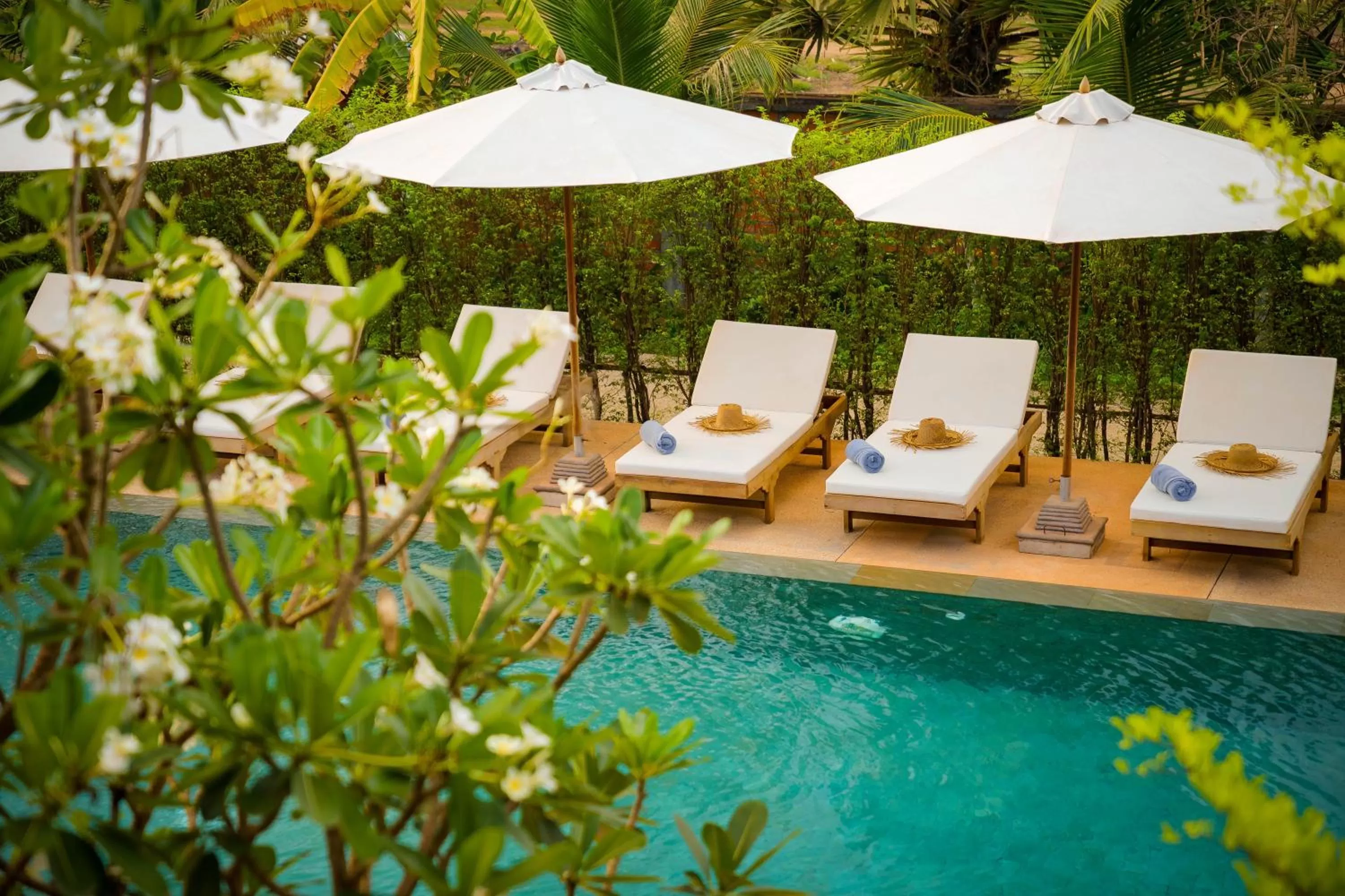 Pool view in Khmer House Resort