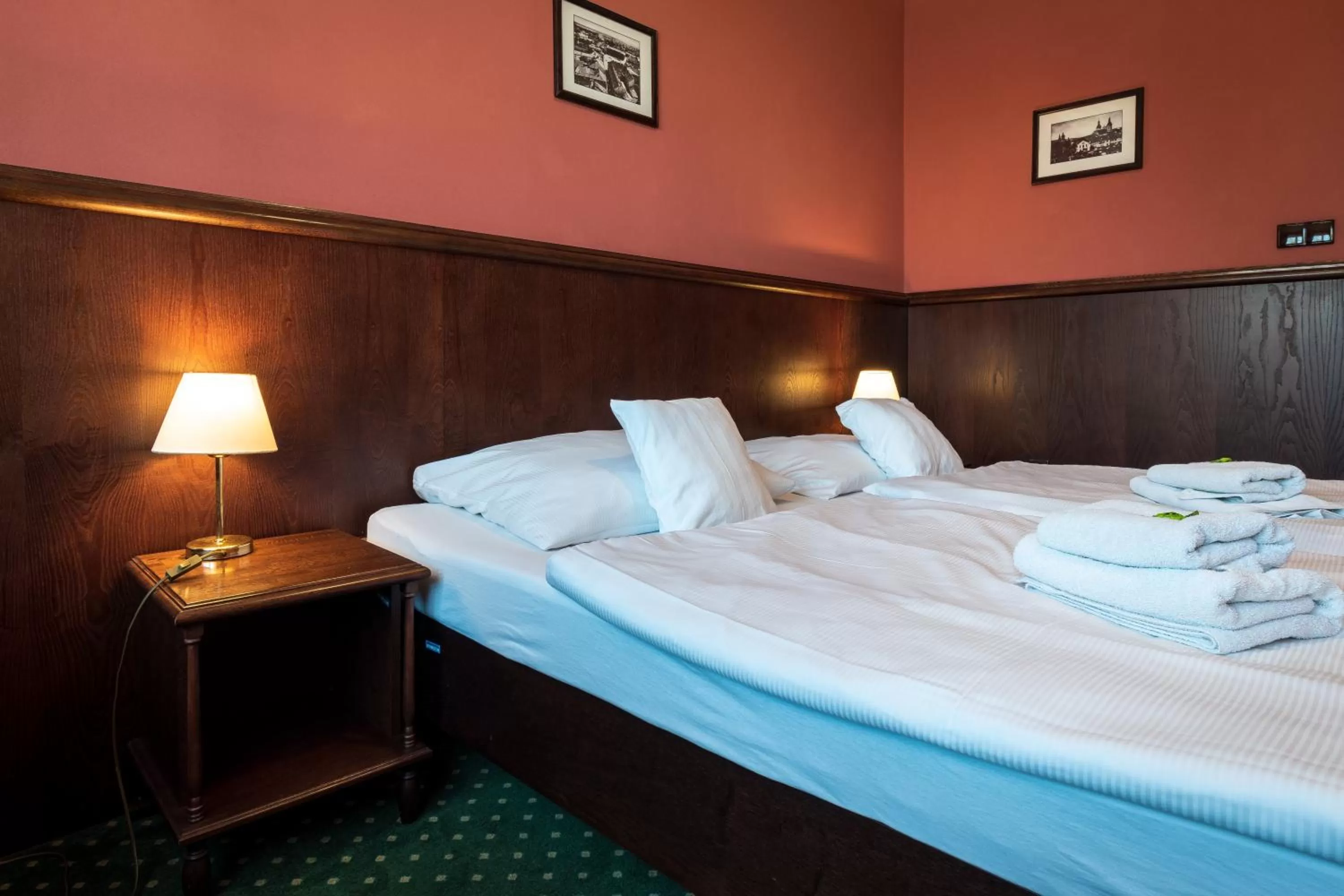 Bed in Hotel U Hejtmana Šarovce