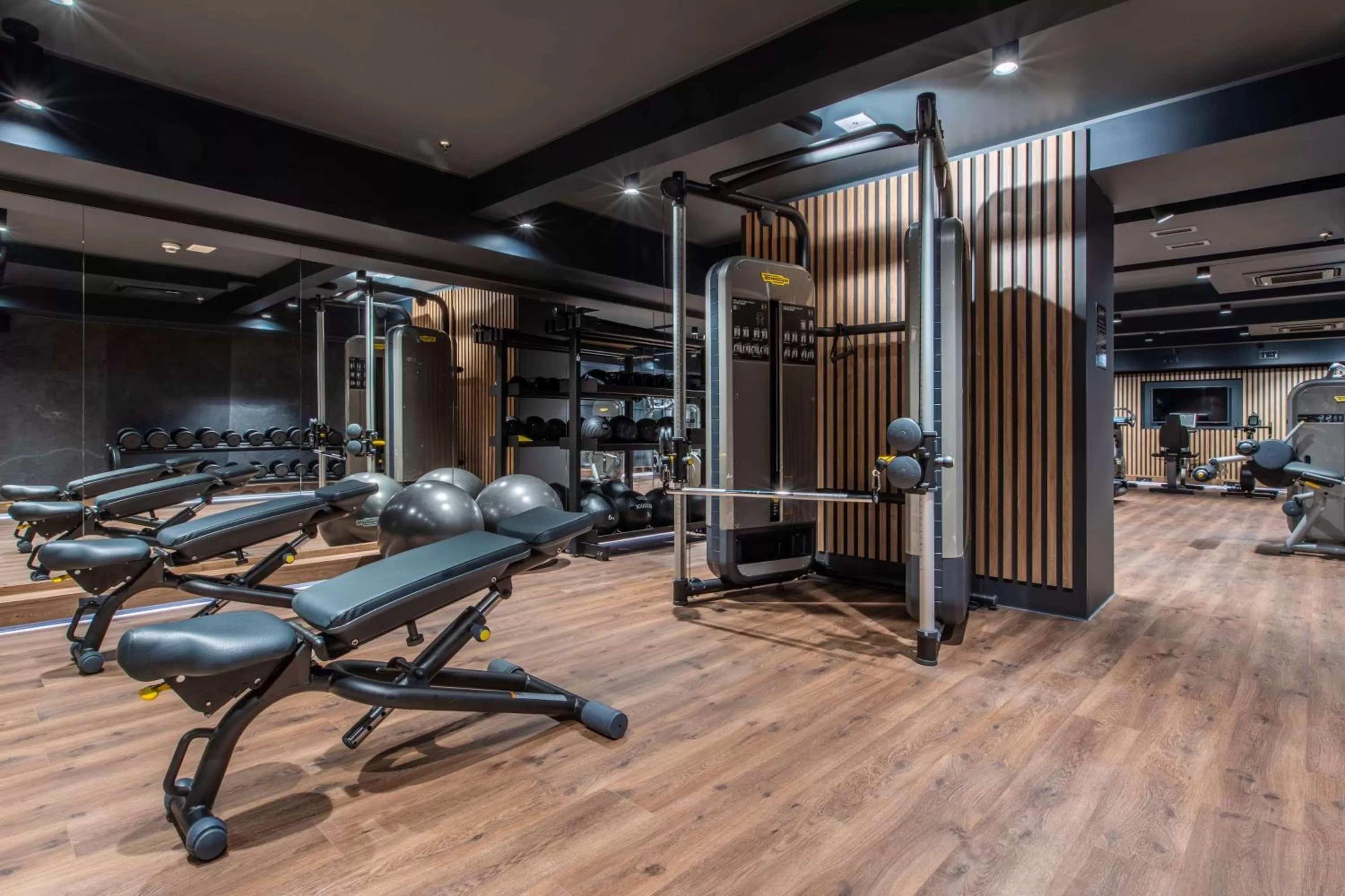 Fitness centre/facilities in Radisson Blu Hotel Prague