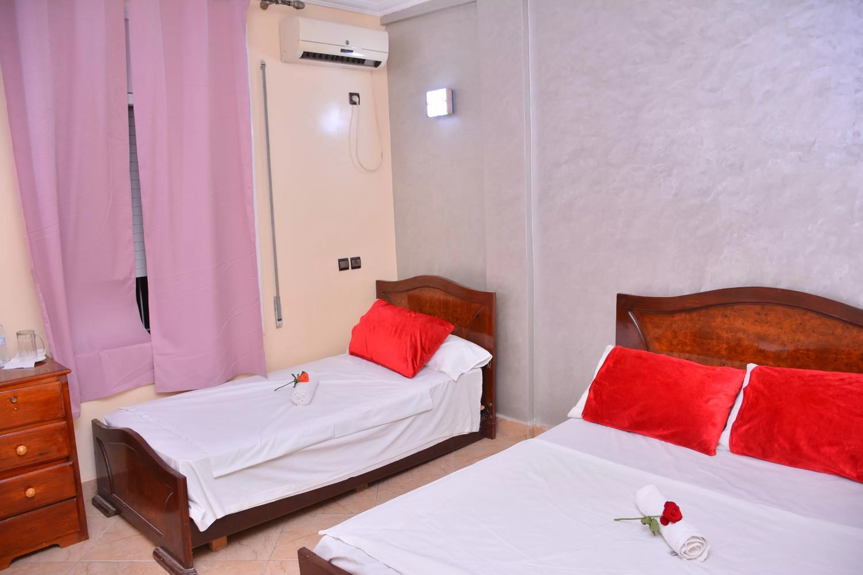 Bed in Hôtel Elfekri