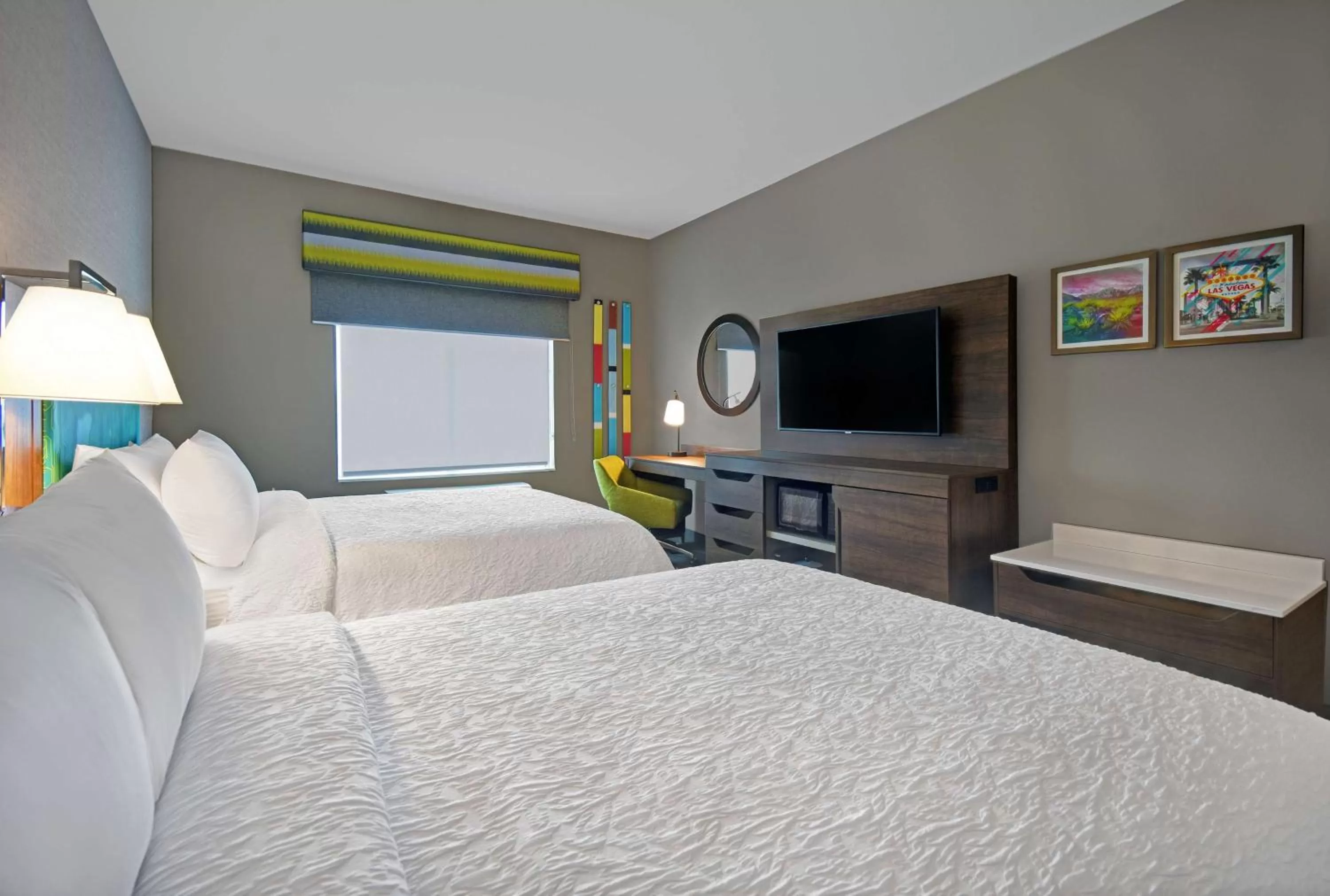 Bedroom, Bed in Hampton Inn Las Vegas Strip South, NV 89123