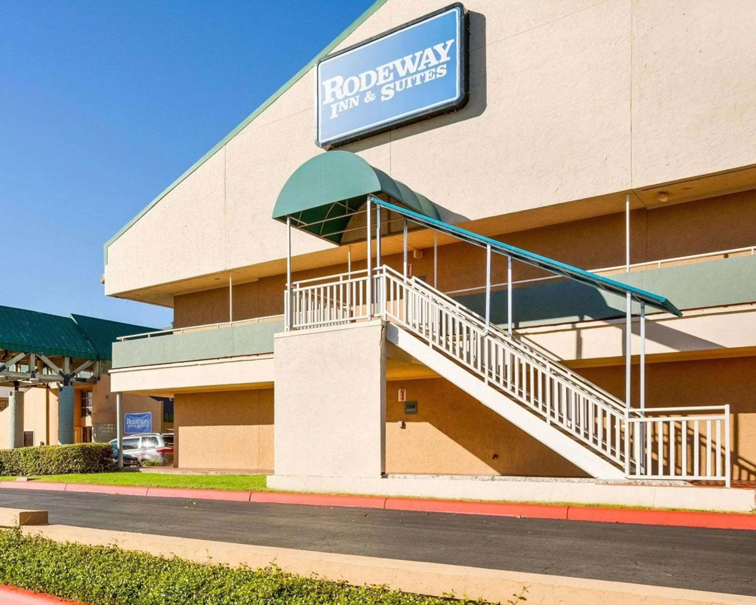 Property building in Rodeway Inn & Suites South of Fiesta Park