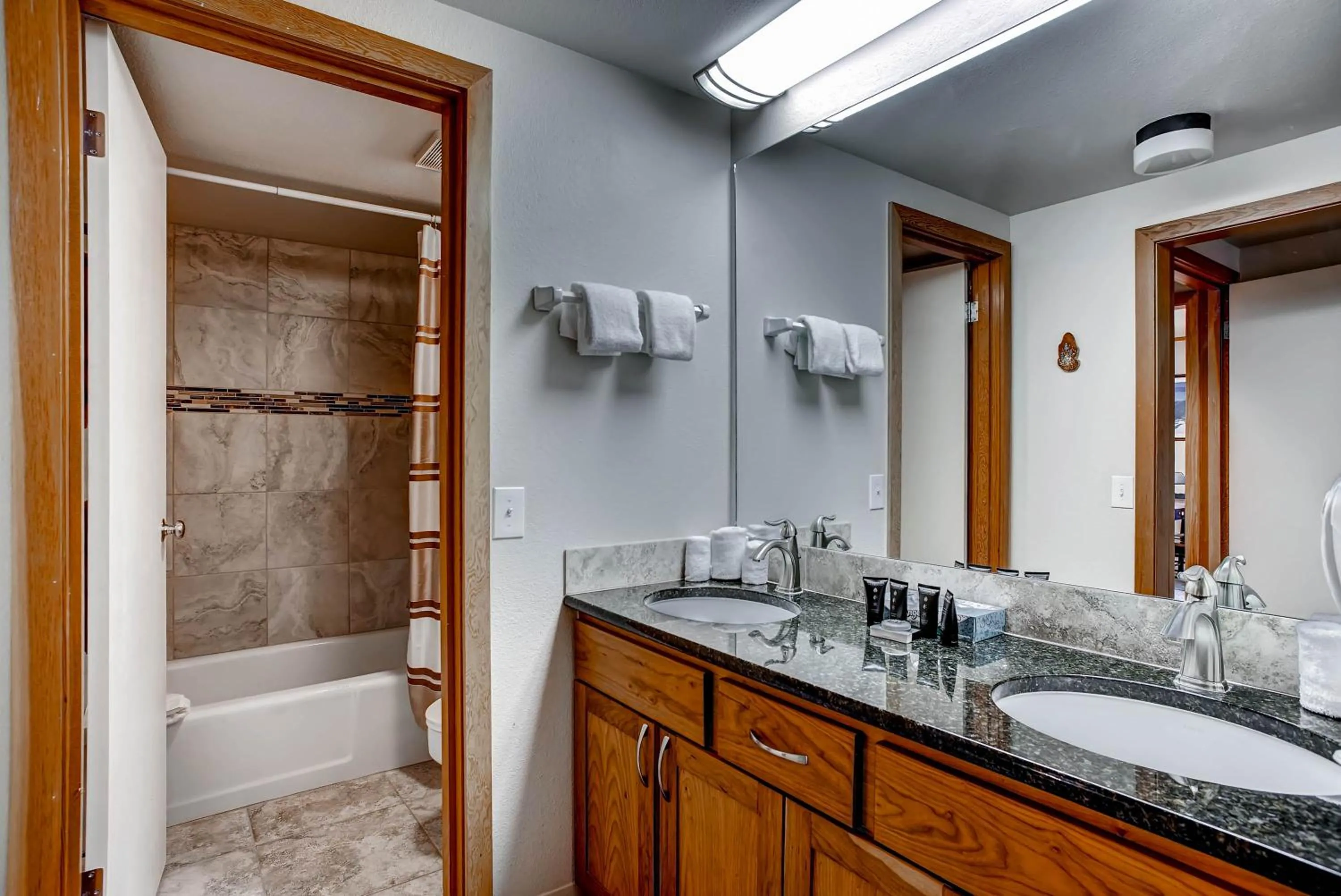 Bathroom in Evergreen Condominiums by Vail Resorts