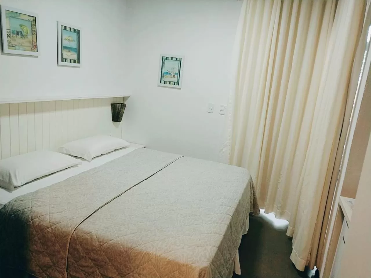 Bed in Pousada Canto da Vigia