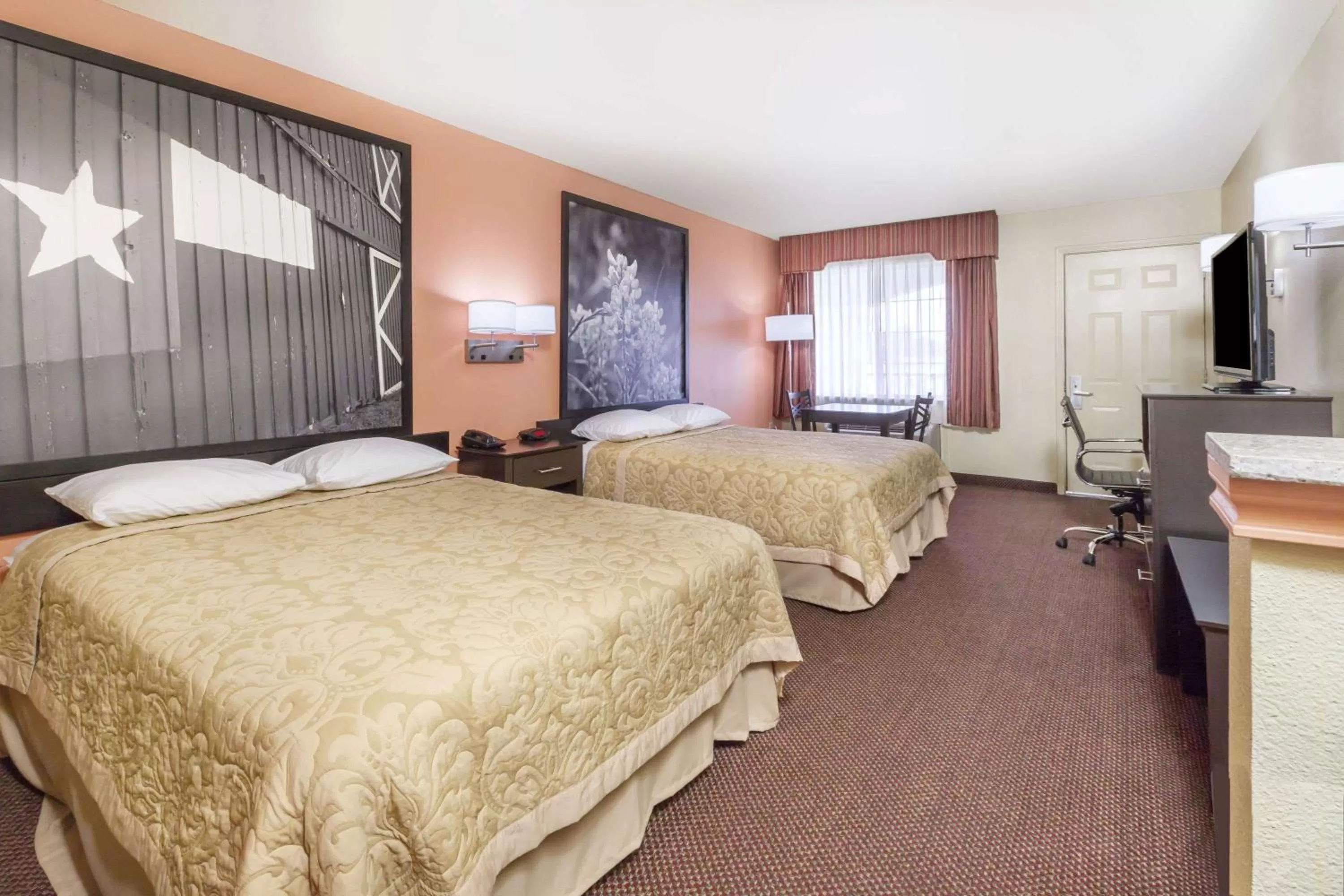 On site, Bed in Premier Inn