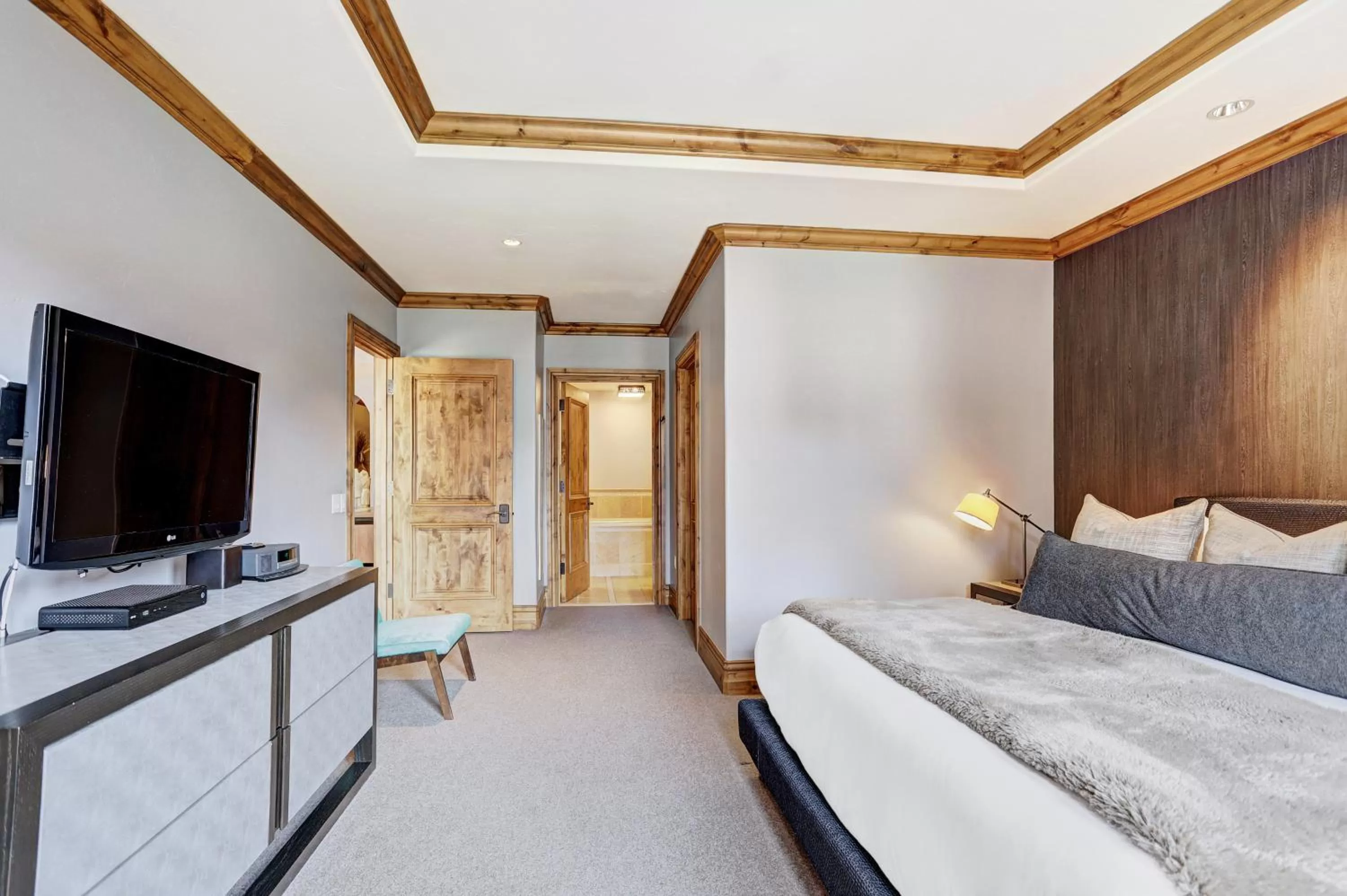 Bed in The Arrabelle at Vail Square, a RockResort, by Vail Resorts