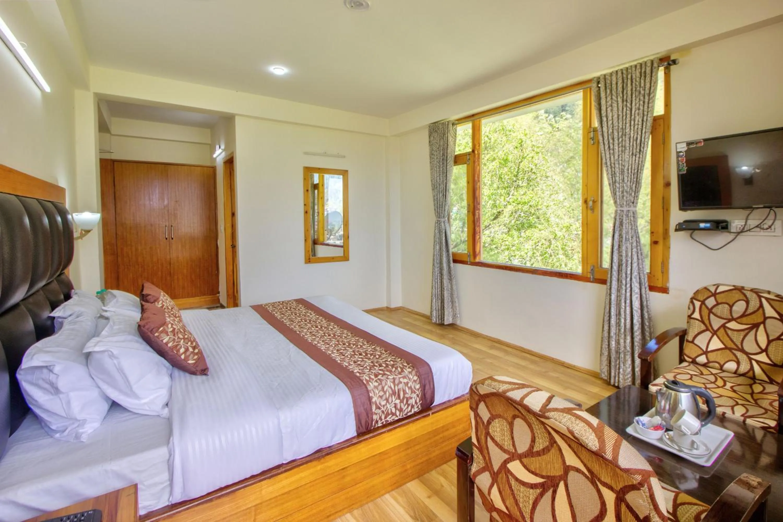 Bed in Thrill Nature Cottage