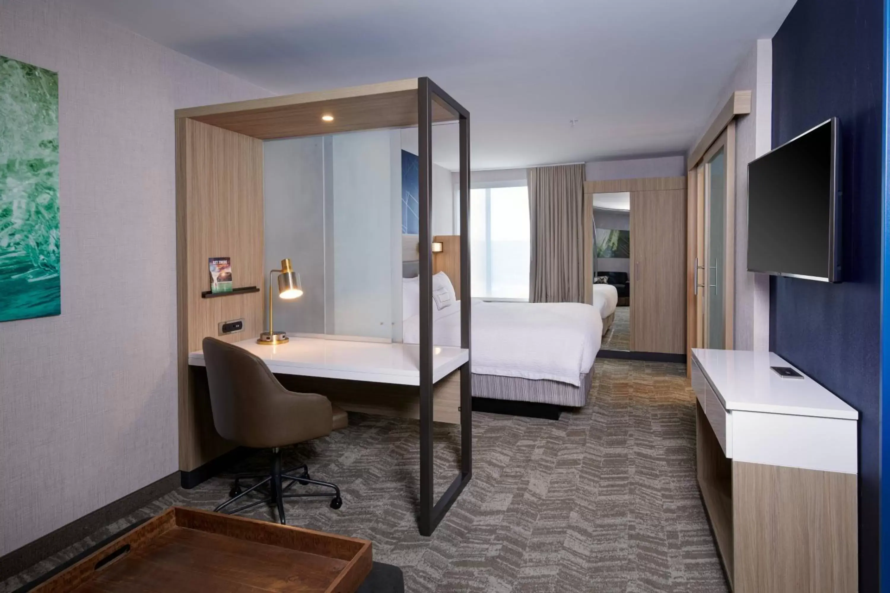 King Suite with Trundle Bed and City View - Hearing Accessible in SpringHill Suites by Marriott Detroit Wixom King Suite with Trundle Bed and City View - Hearing Accessible in SpringHill Suites by Marriott Detroit Wixom