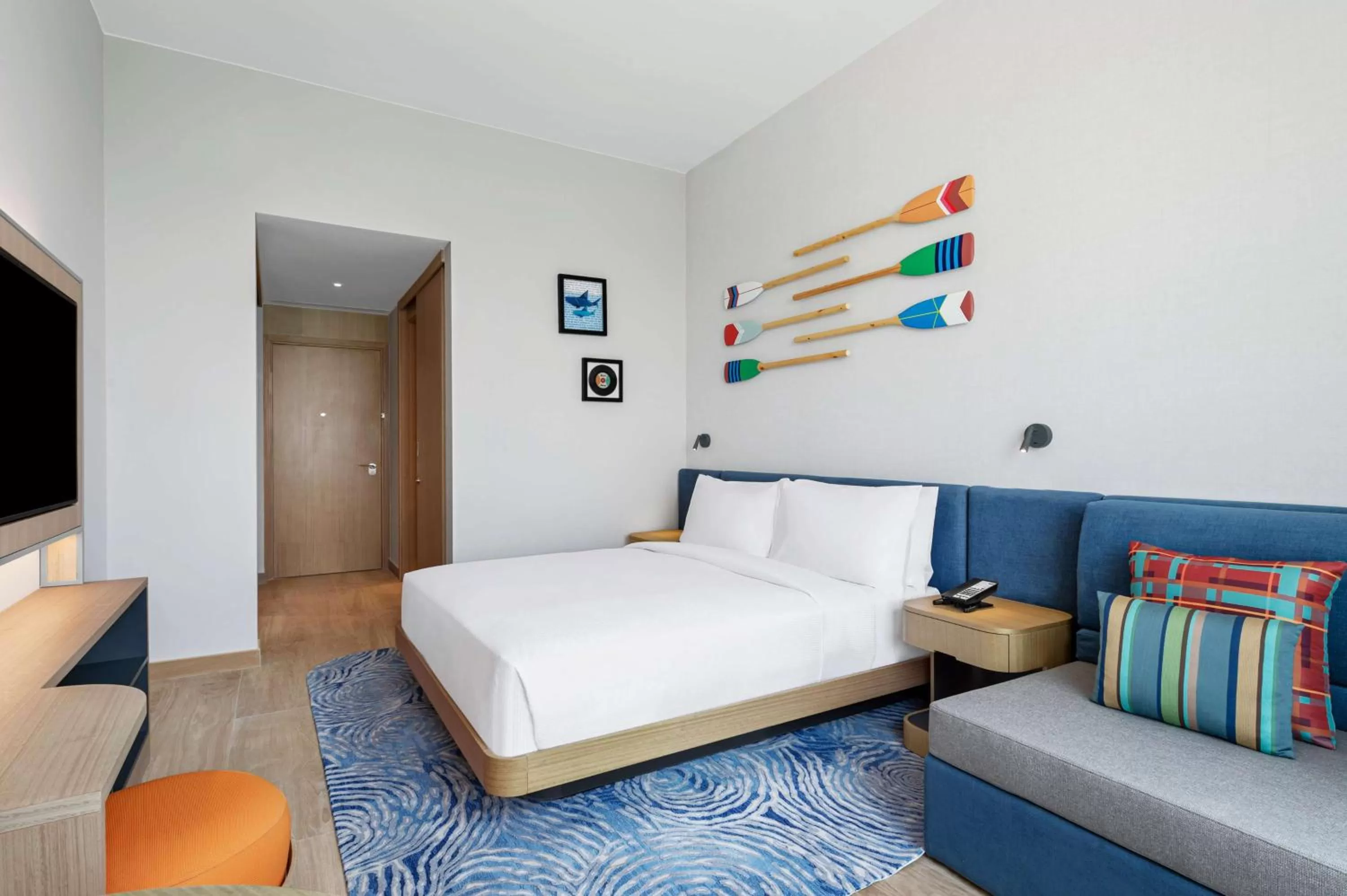 Bedroom, Bed in Hampton by Hilton Marjan Island