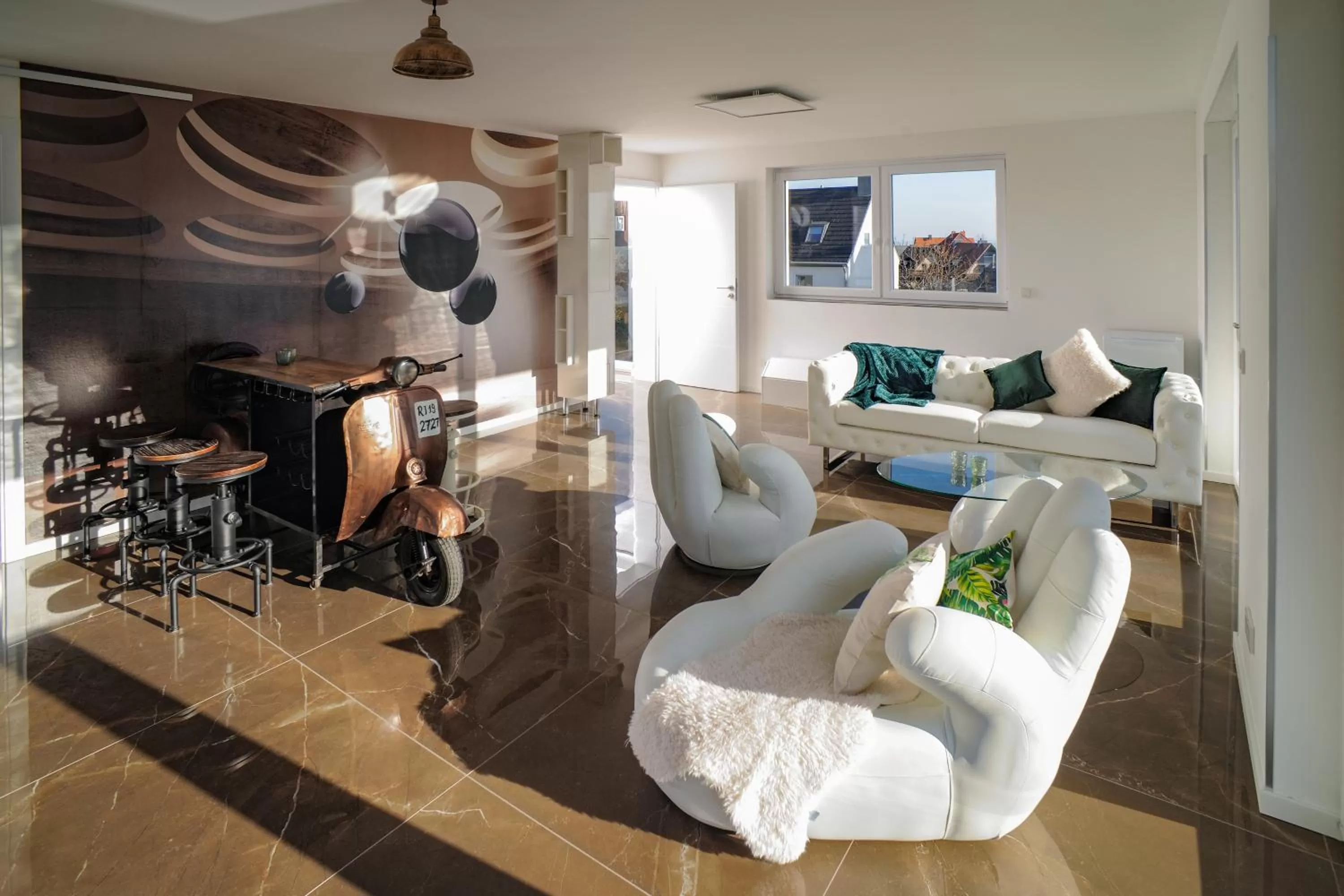 Living room, Seating Area in Designapartments Sweet Home - Sennhütte 11