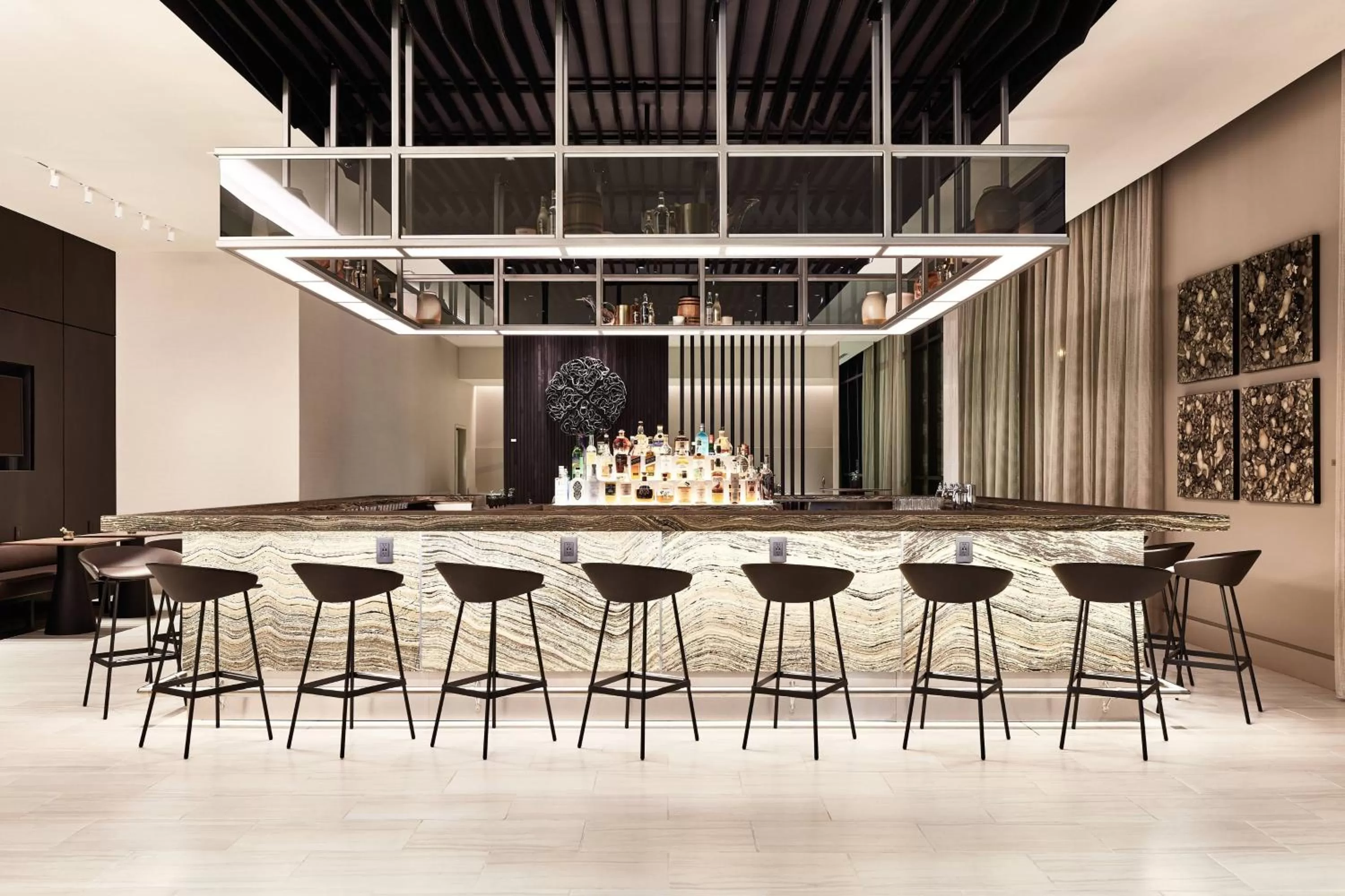 Lounge or bar in AC Hotel by Marriott Missoula Downtown