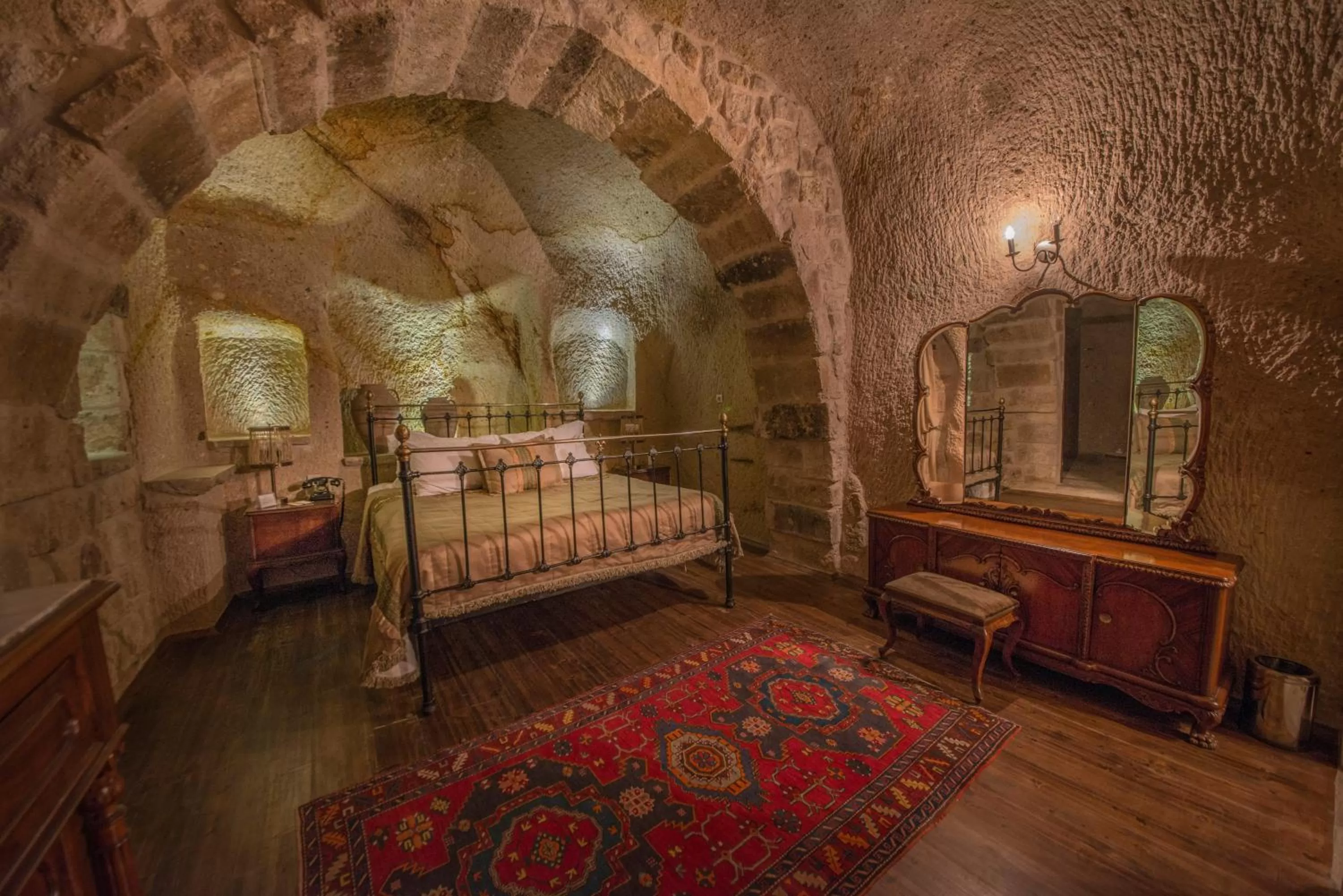 Bed in Dere Suites Cappadocia