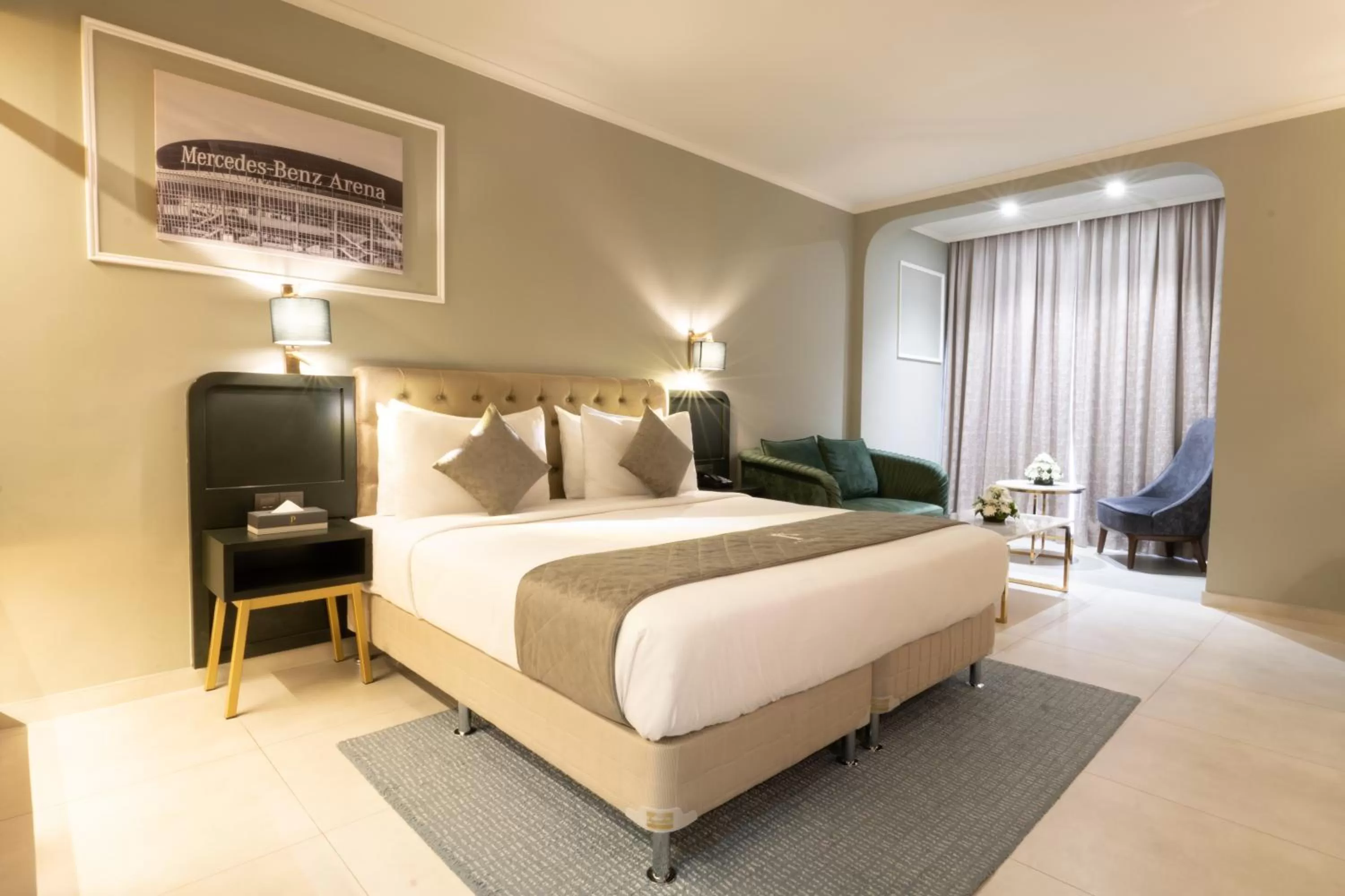 Bed in President Hotel