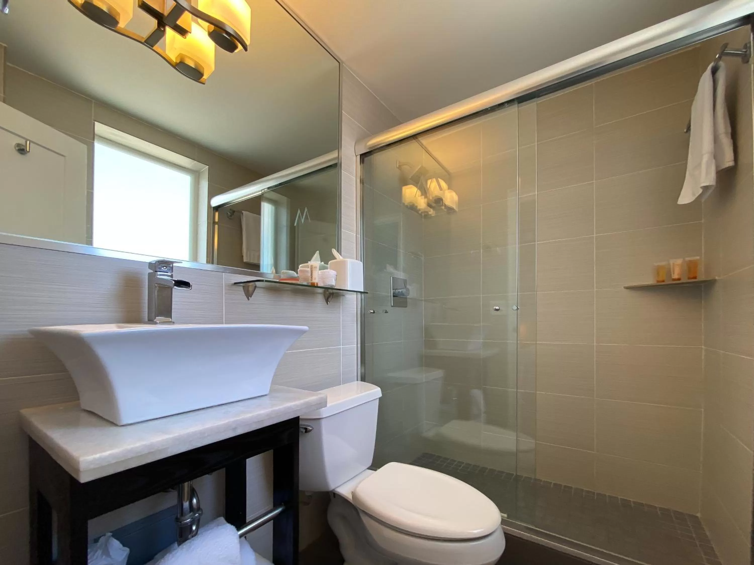 Bathroom in Marseilles Beachfront Hotel