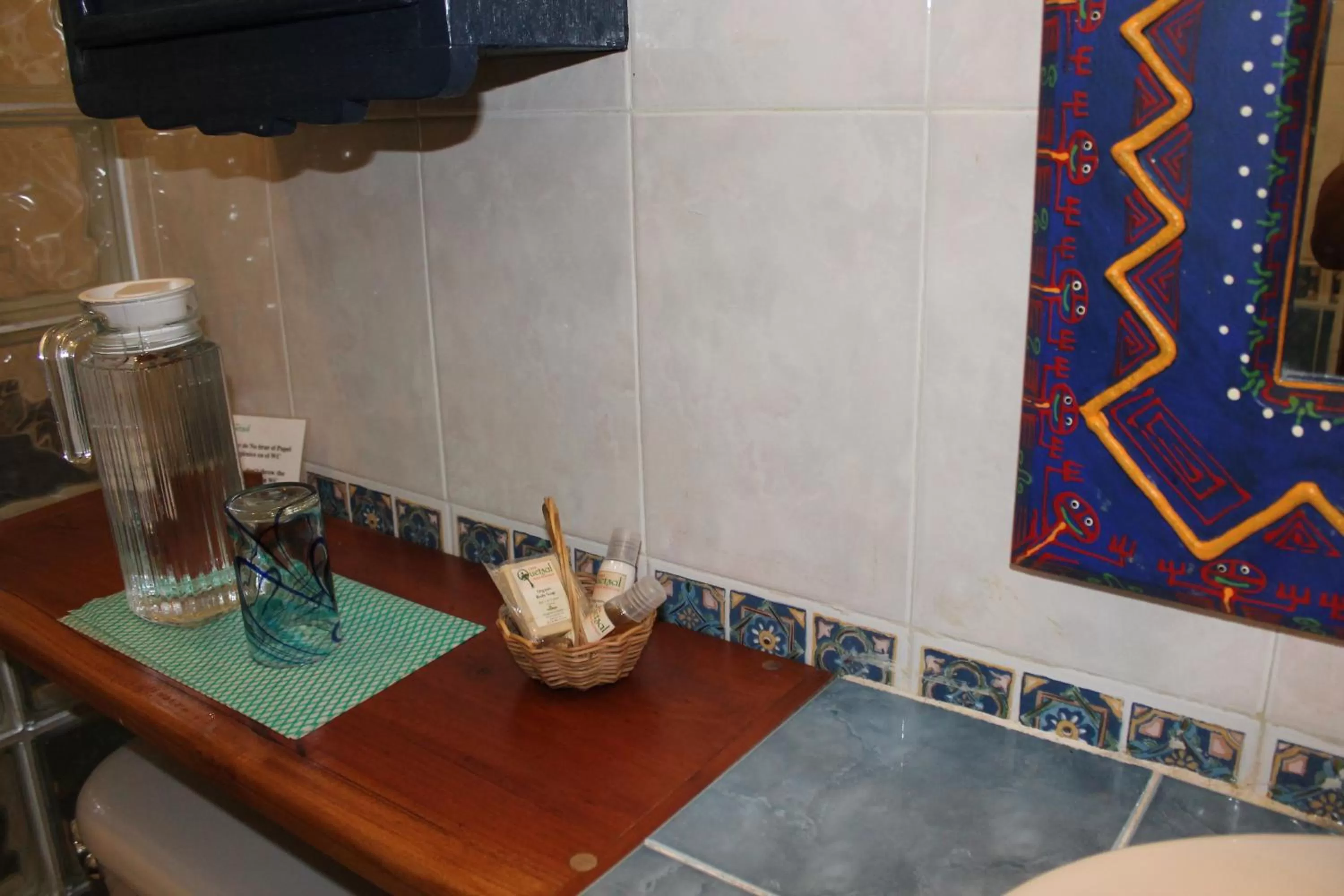 Decorative detail in Casa Quetzal Hotel