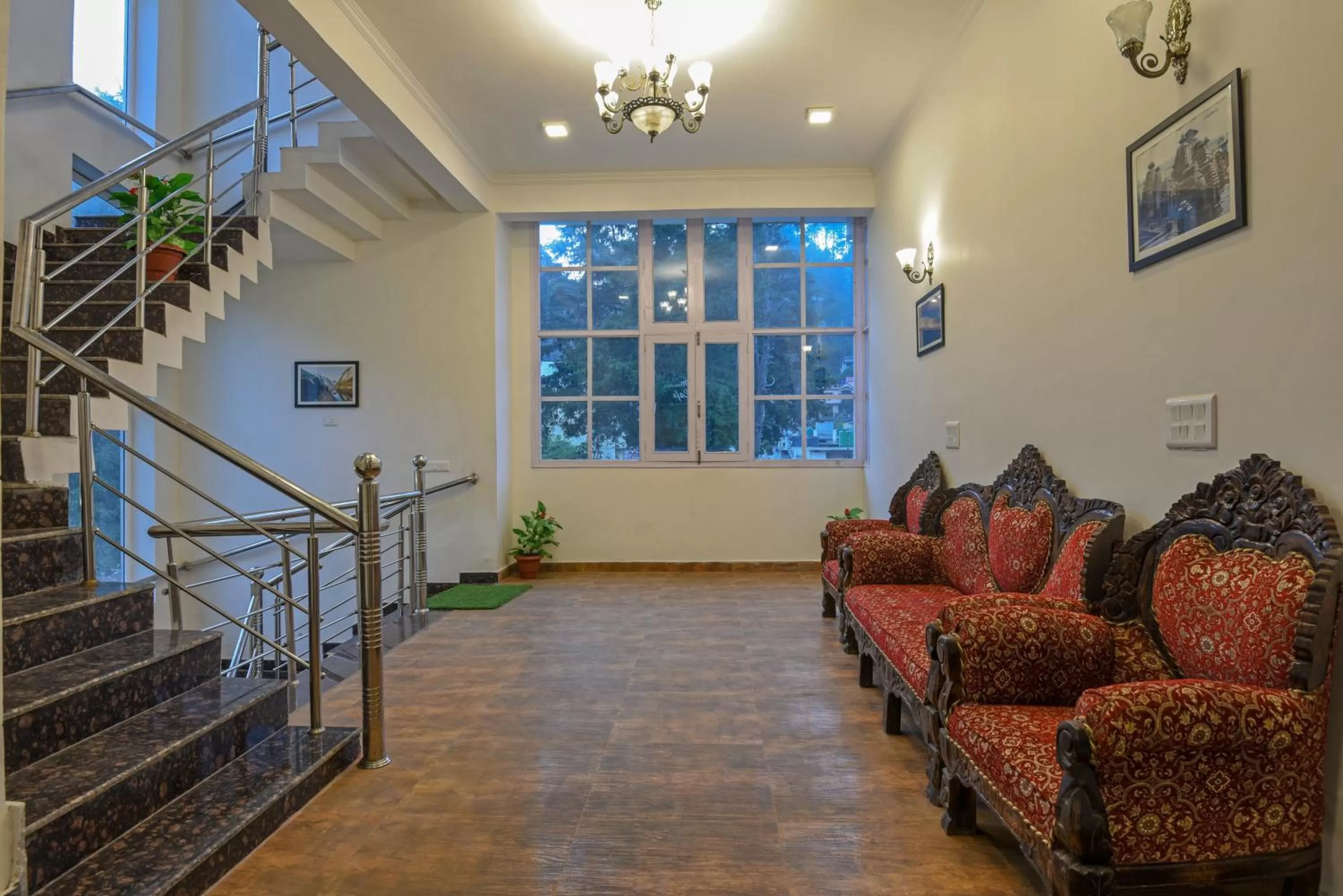 Seating area in Hotel Vista Bhowali, Nainital - Vegetarian