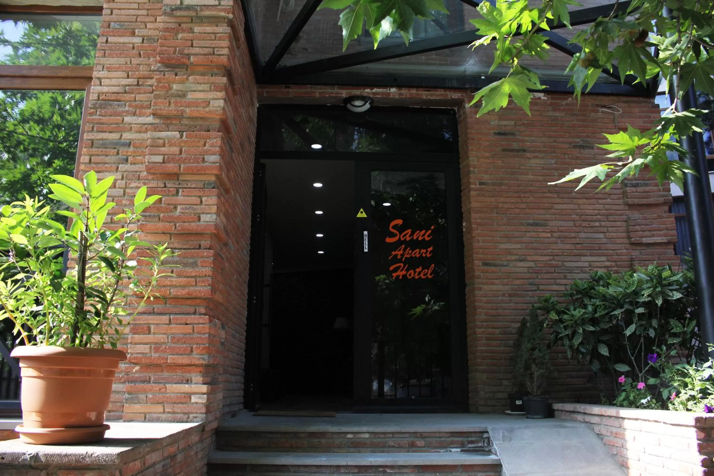 Facade/entrance in Sani Apart Hotel
