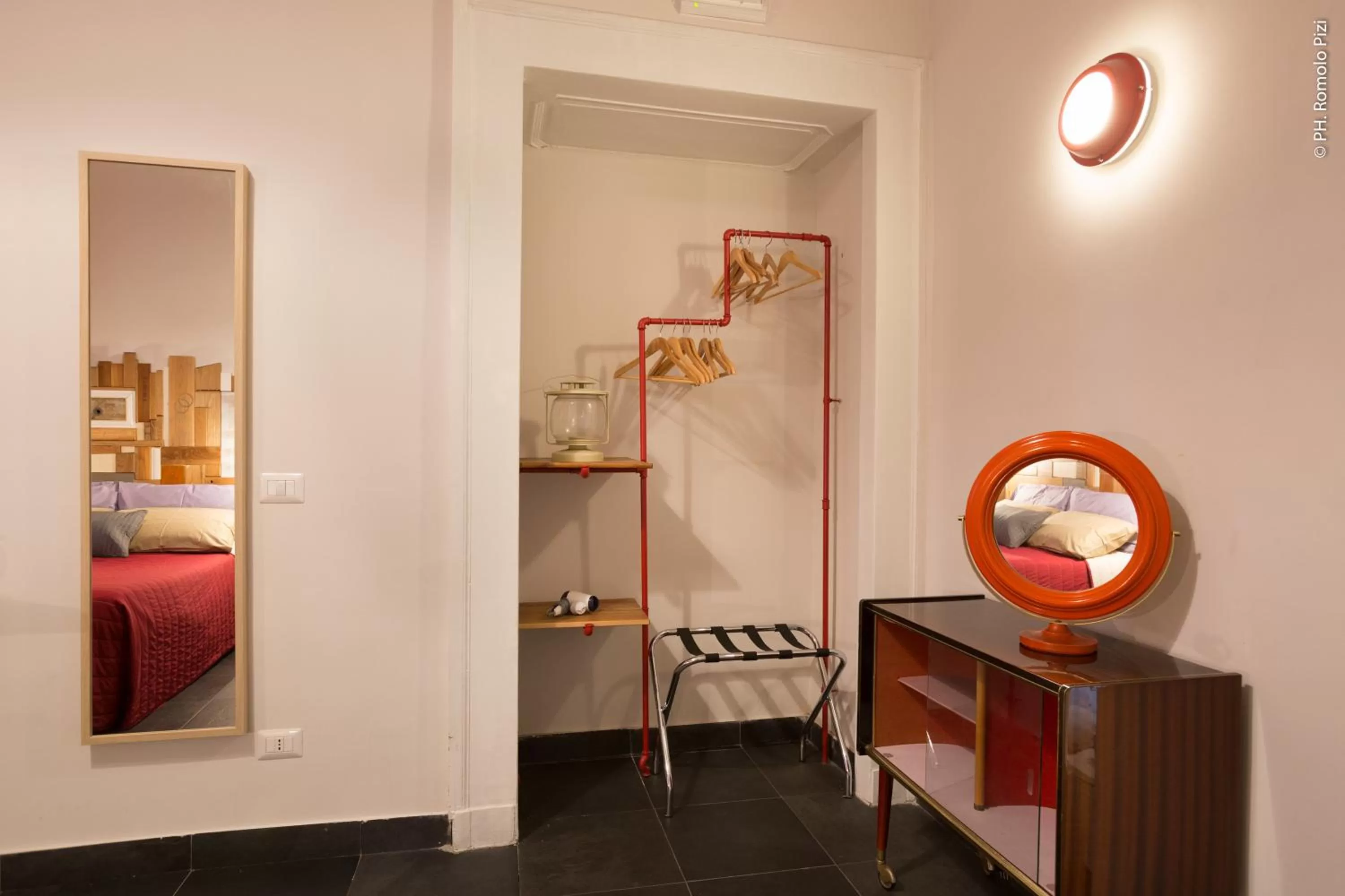 Decorative detail, Bed in The Bellini House by House In Naples