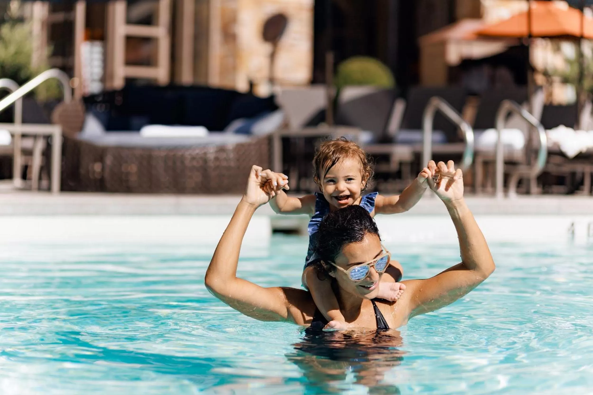 Swimming pool in Fairmont Chateau Whistler