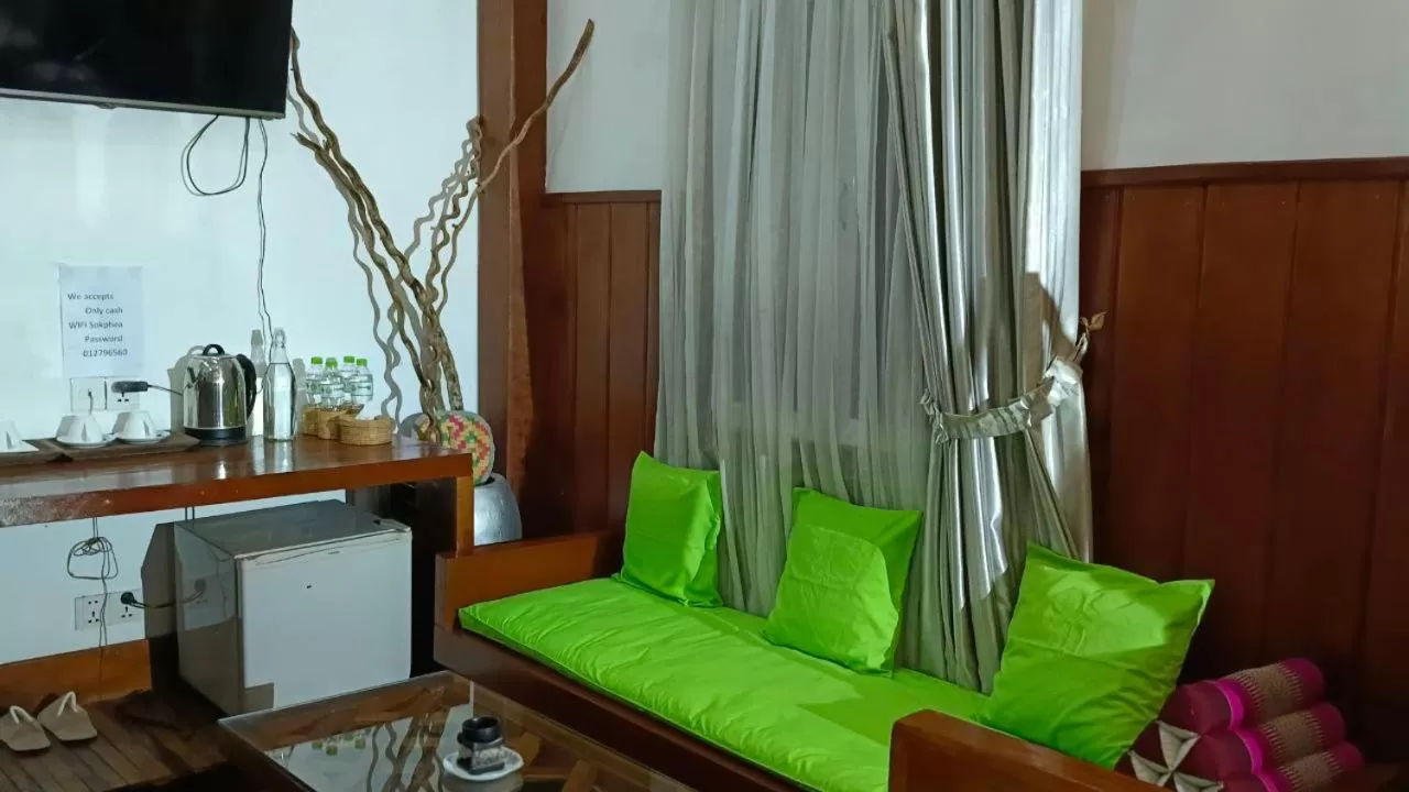 Living room in Maison Model d'Angkor