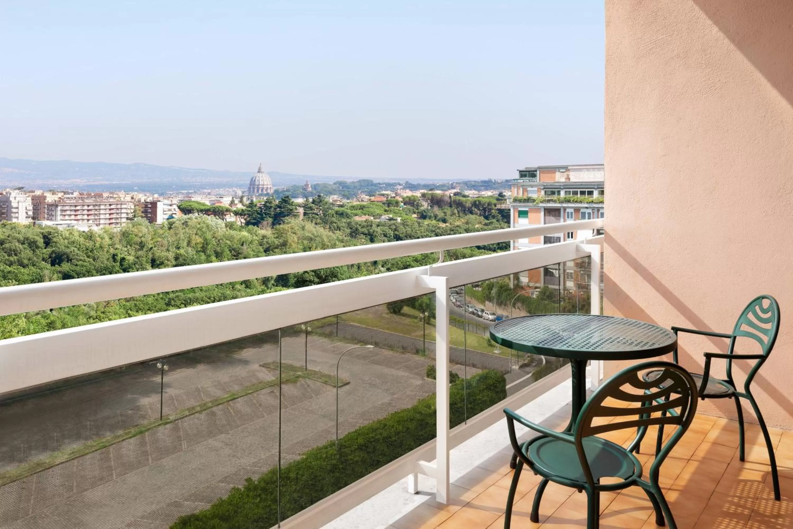 2 room Suite, 1 King, Sofa bed, St. PeterÂ´s Dome view - single occupancy in Courtyard by Marriott Rome Central Park