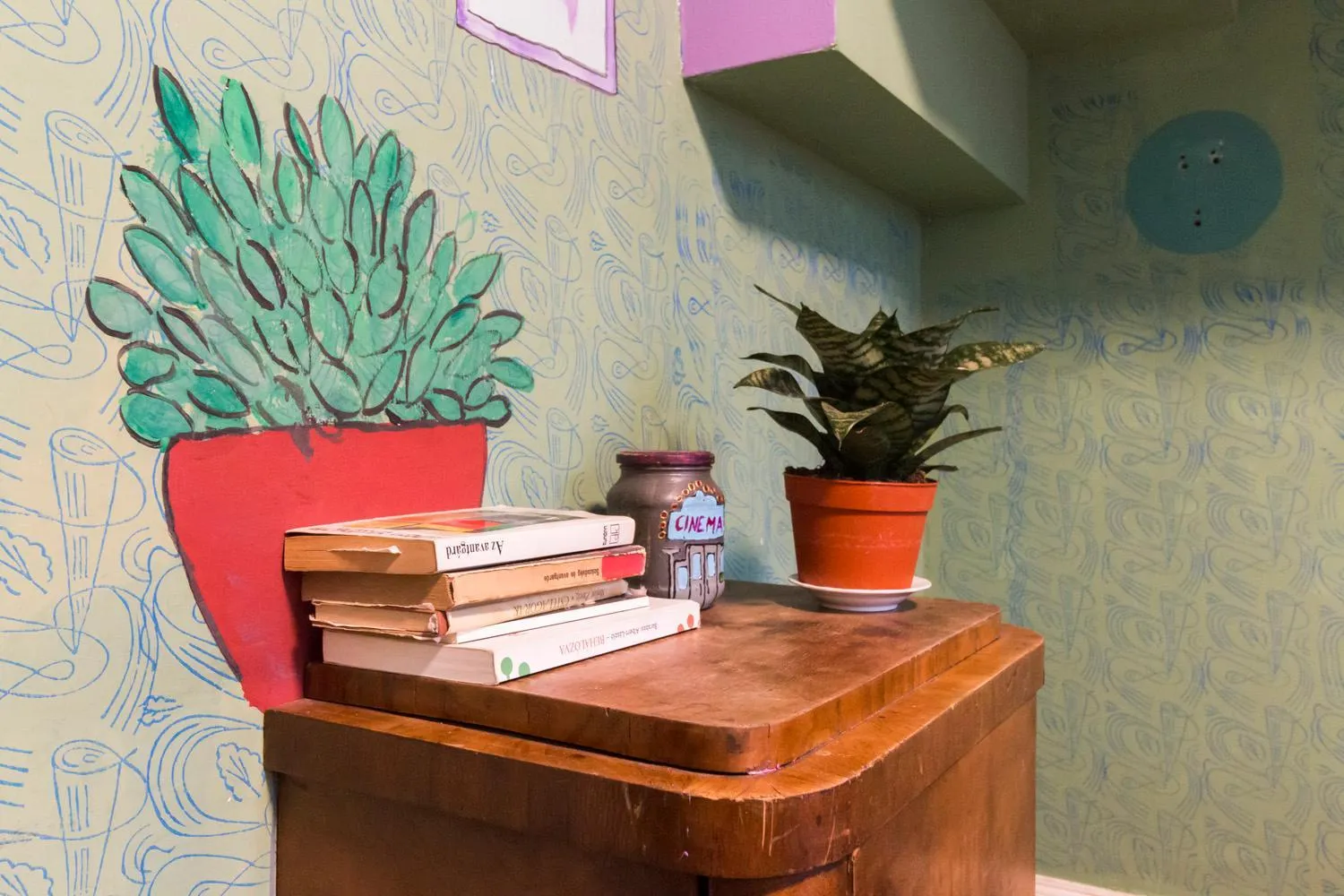 Decorative detail in Baroque Hostel & Coworking