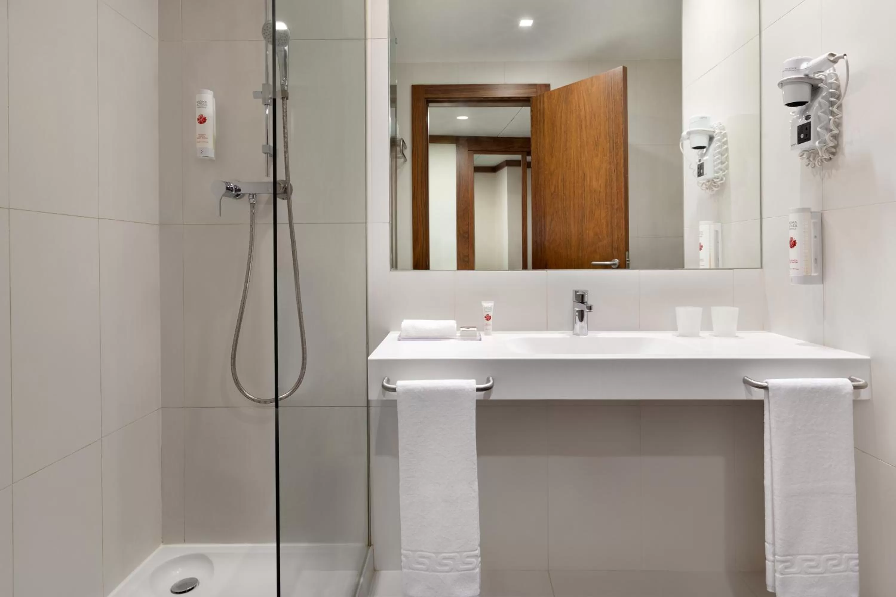 Shower in Ramada by Wyndham Lisbon