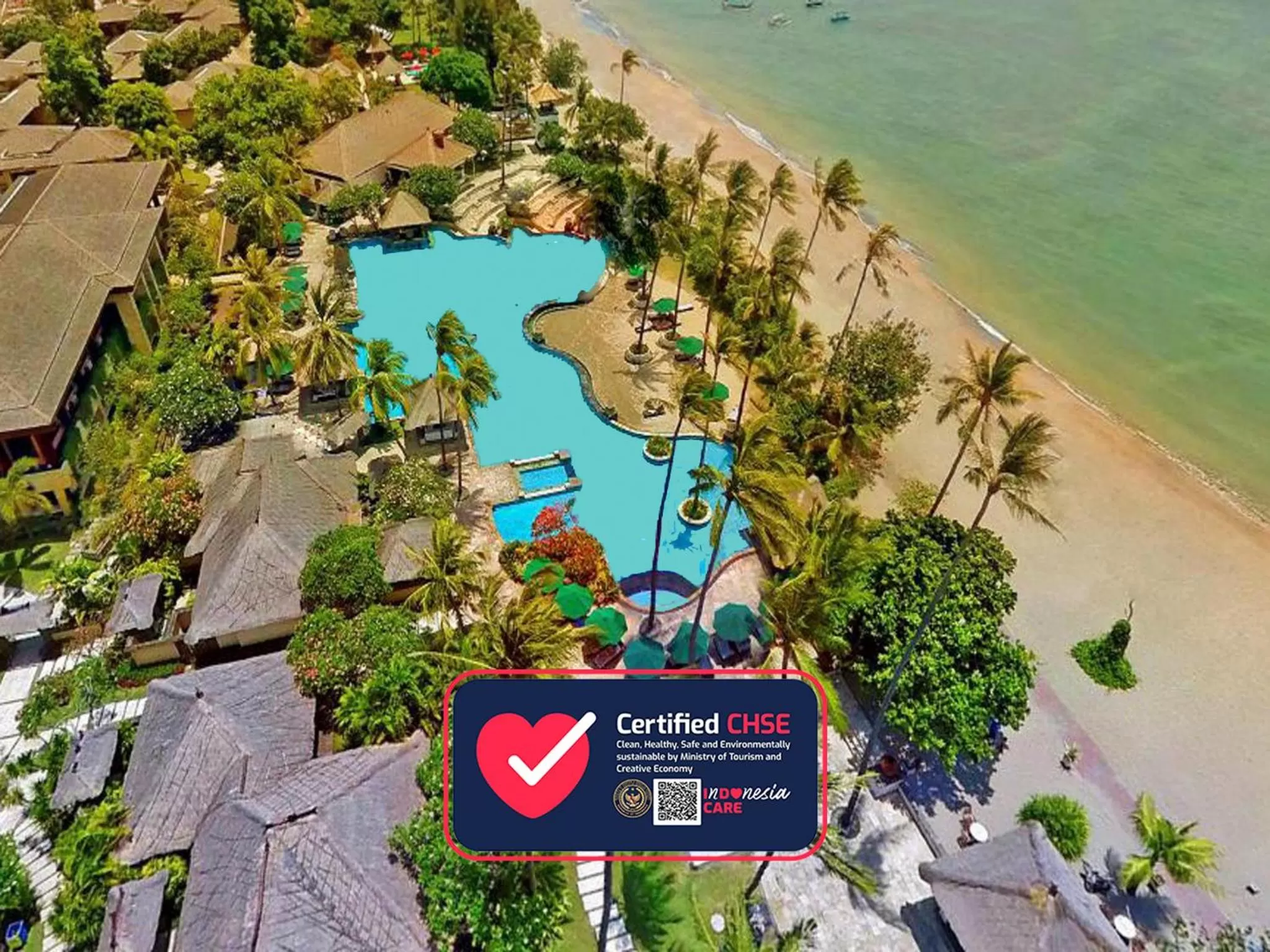Bird's eye view in The Patra Bali Resort & Villas - CHSE Certified