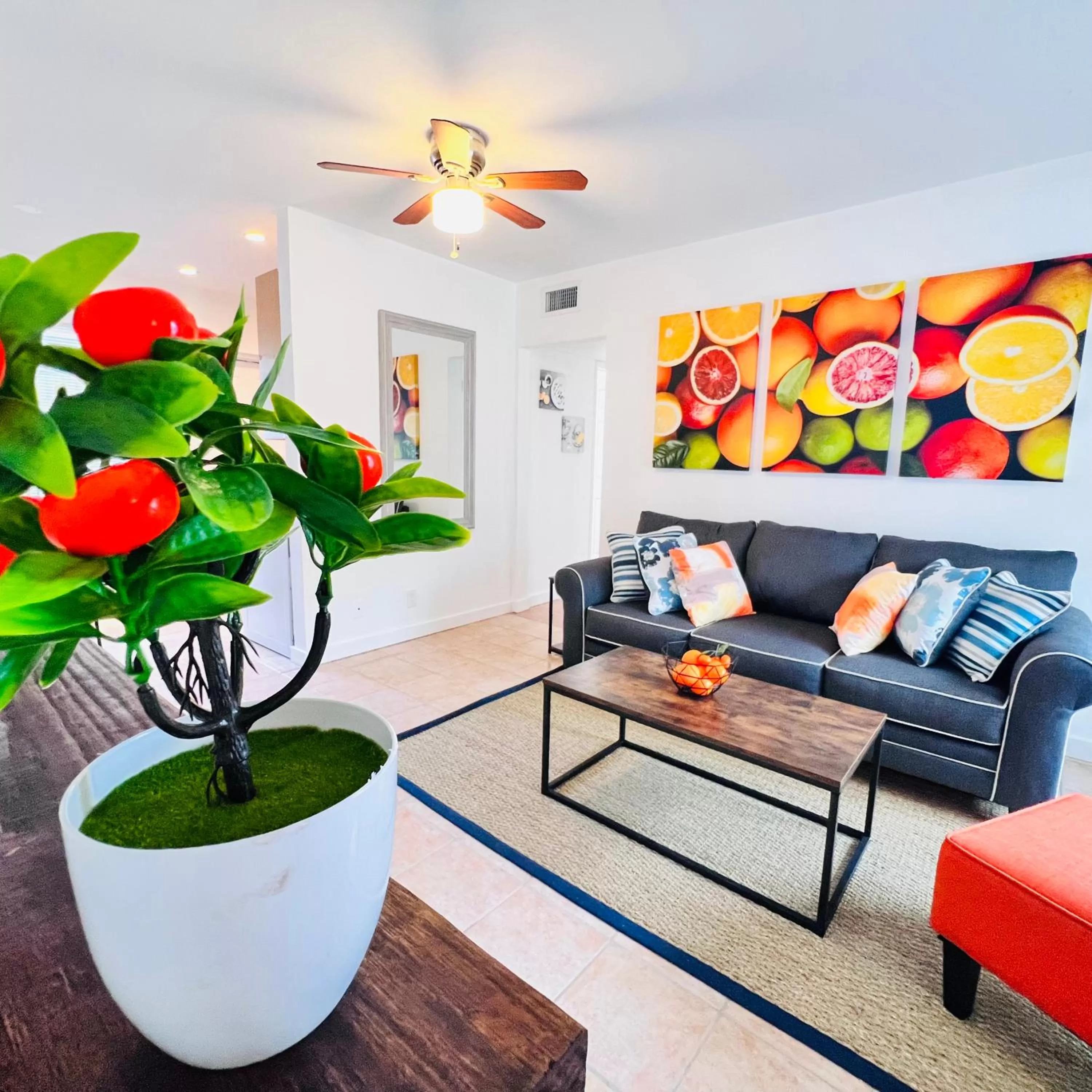 Living room in CocoBay 2BR Condos Near Beach, Galleria Mall, Wilton Manors, Cruise Port