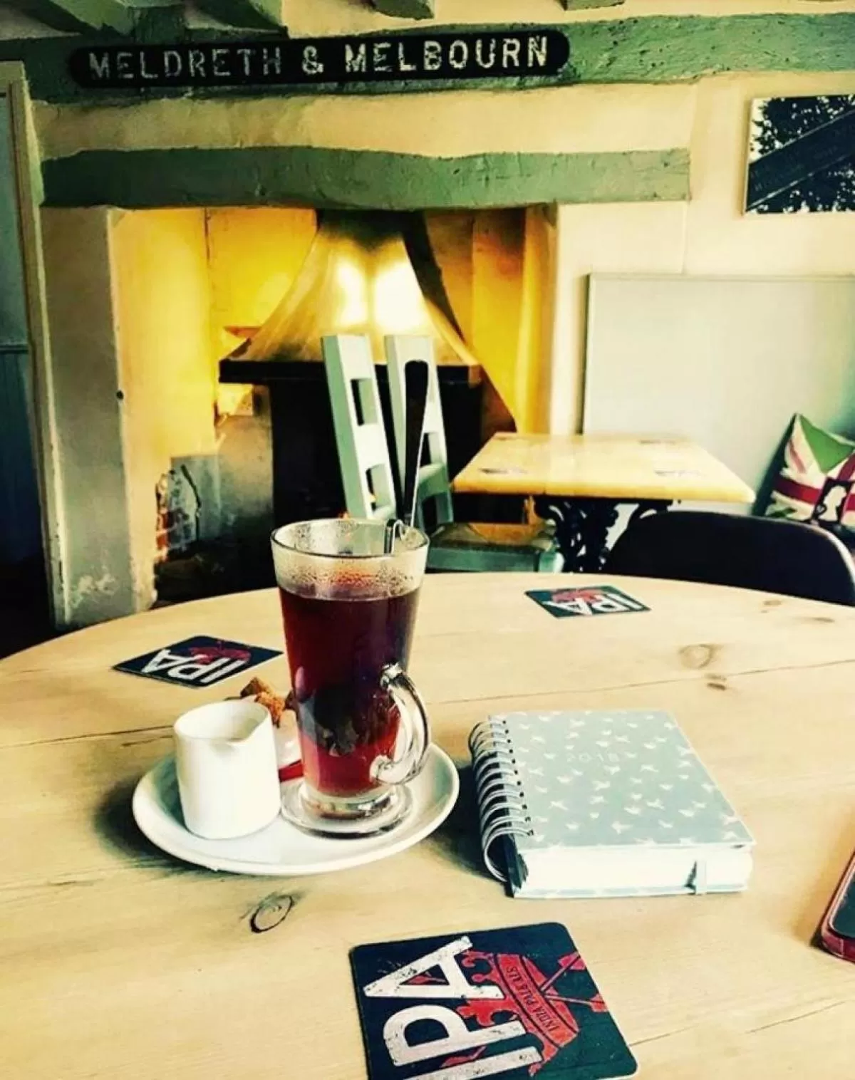 Food and drinks in The British Queen, Meldreth