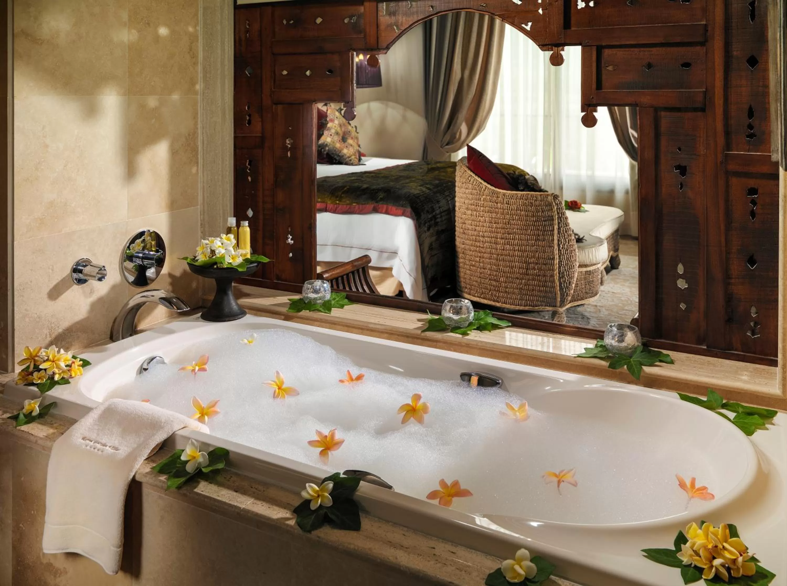 Bathroom in Royal Garden Villas, Luxury Hotel
