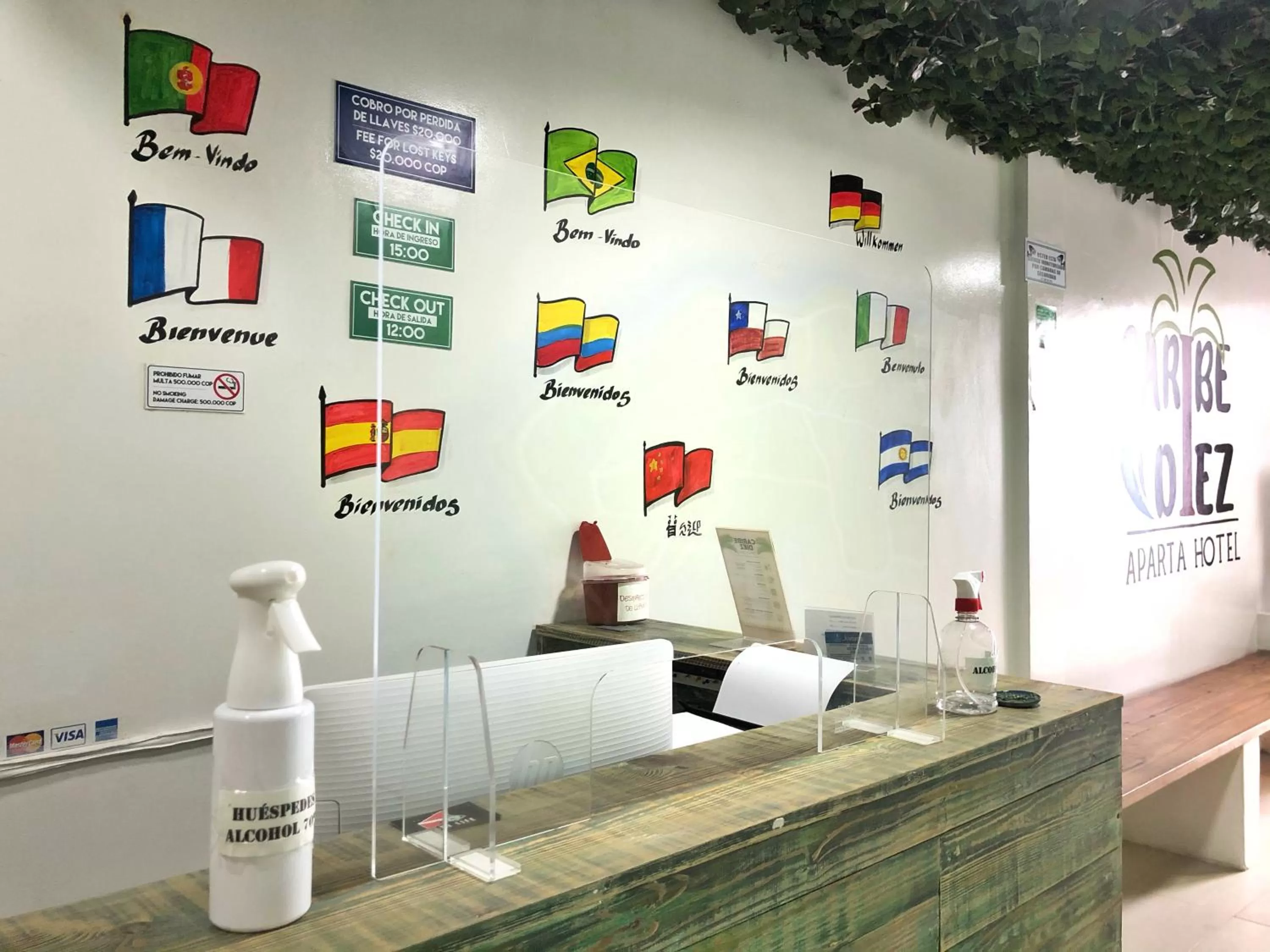 Lobby or reception in Apartahotel Caribe Diez