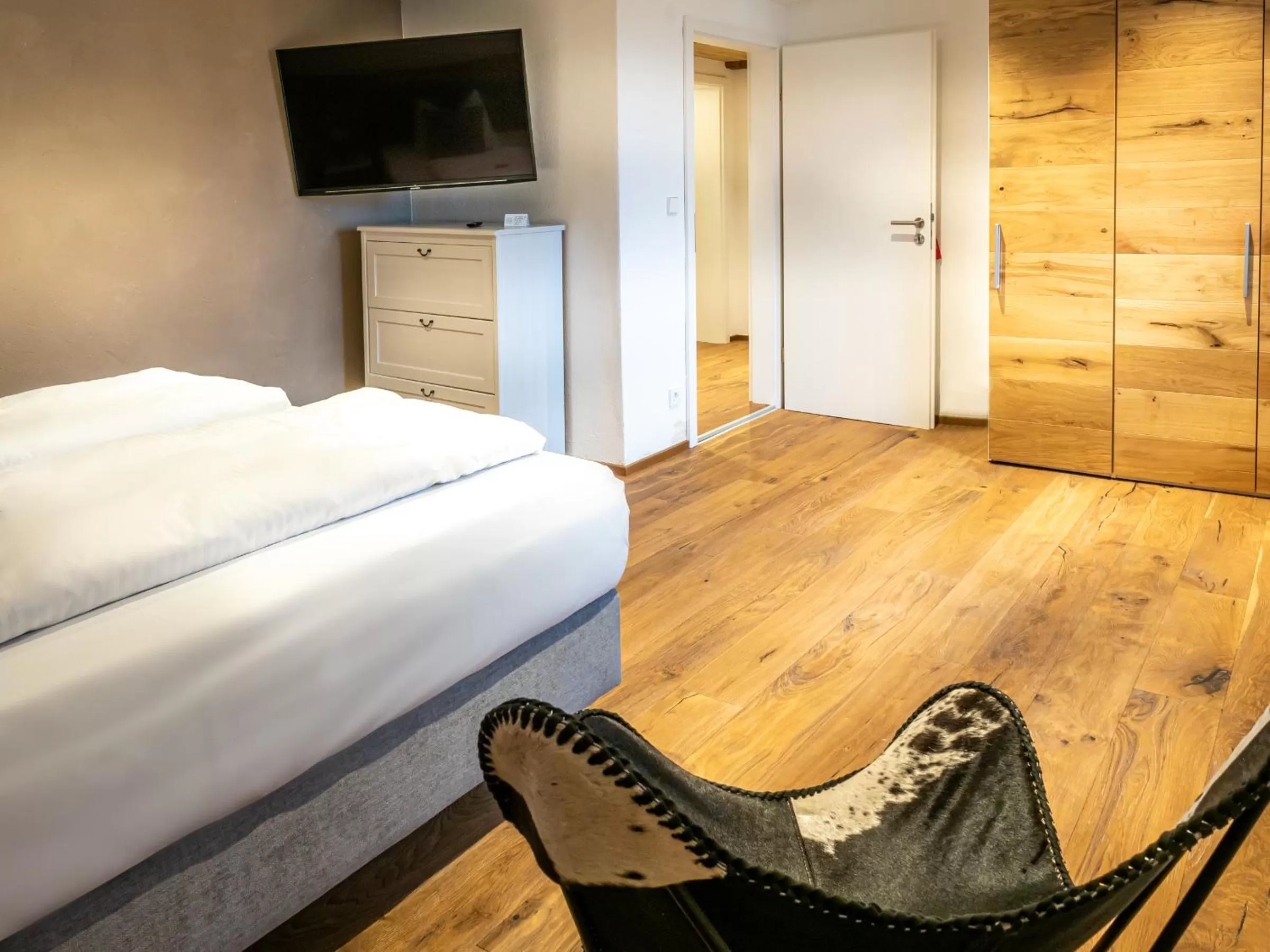 Bedroom, Bed in Mäsers Allgäuherz