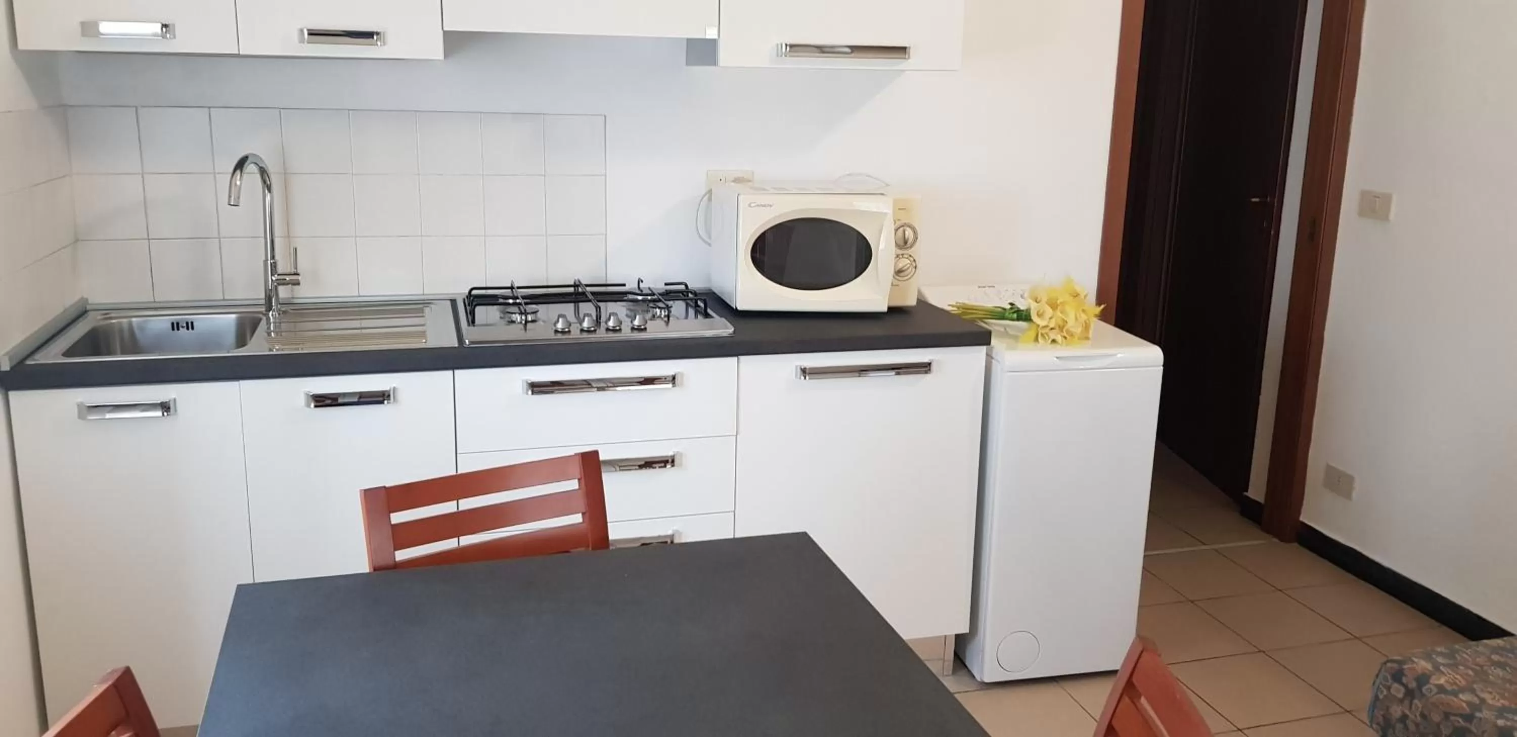 Kitchen or kitchenette in Coccodrillo Hotel & Apartments