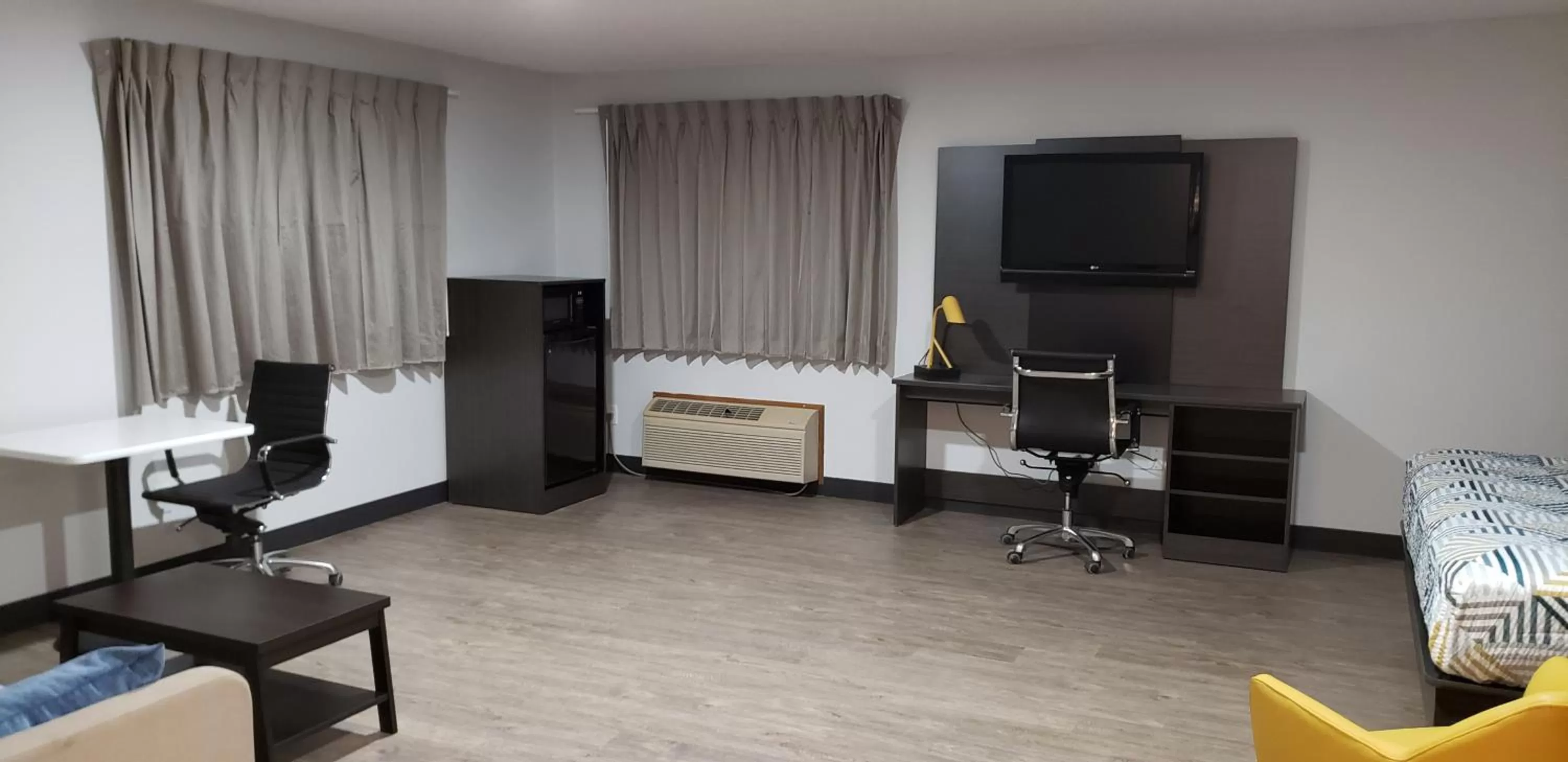 Bed in Motel 6-Kewanee, IL