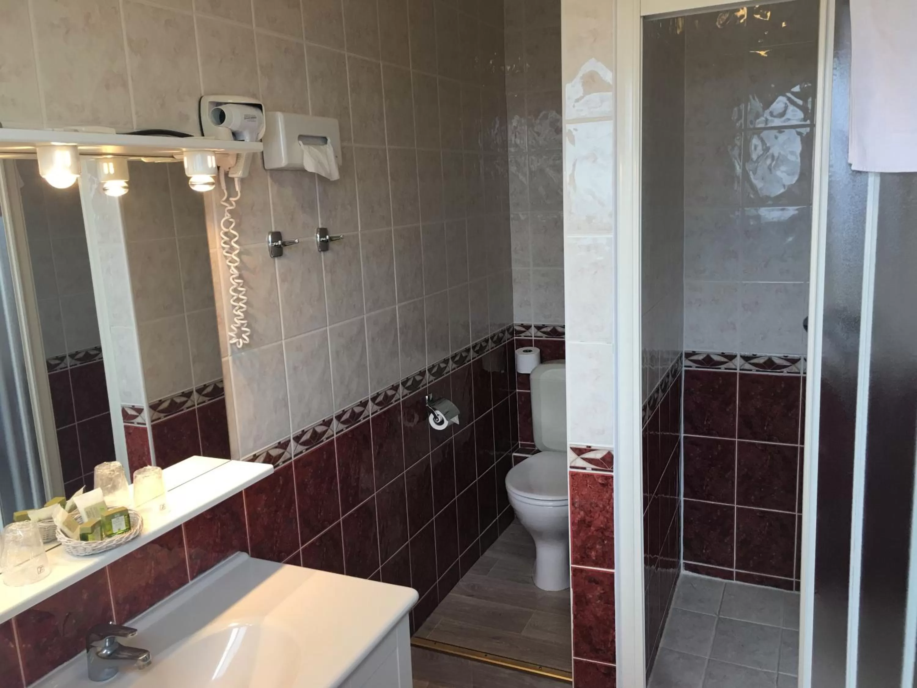 Bathroom in Logis Hotel Restaurant le Mirador