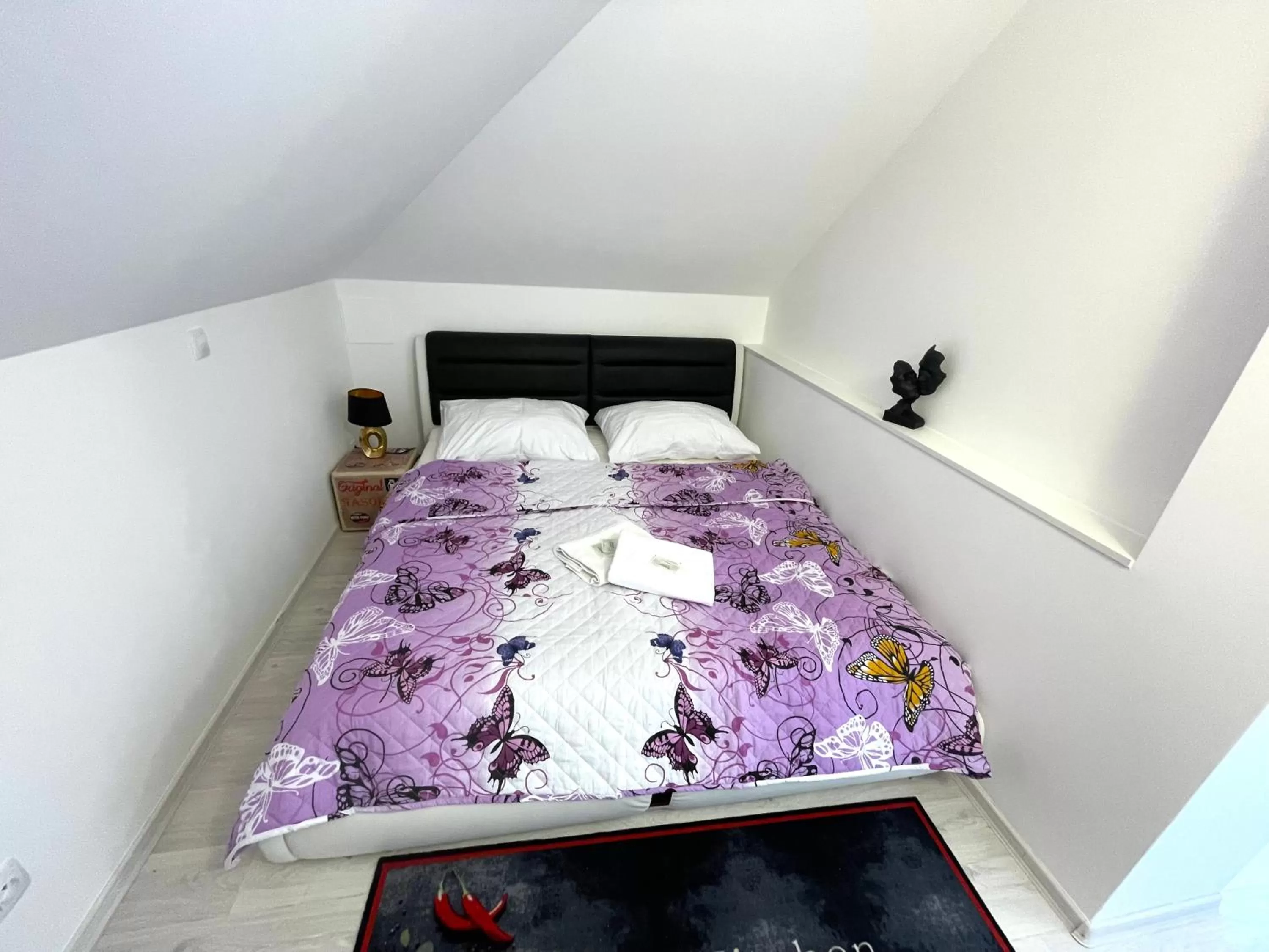 Bed in Hotel Stará Pošta