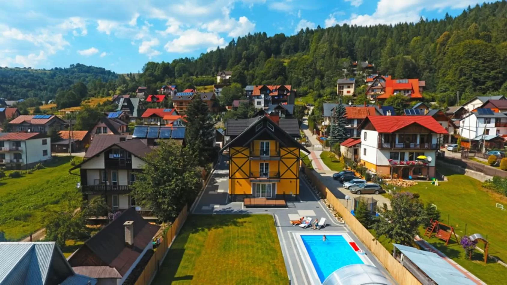 Property building, Pool View in Willa Szczepaniakówka
