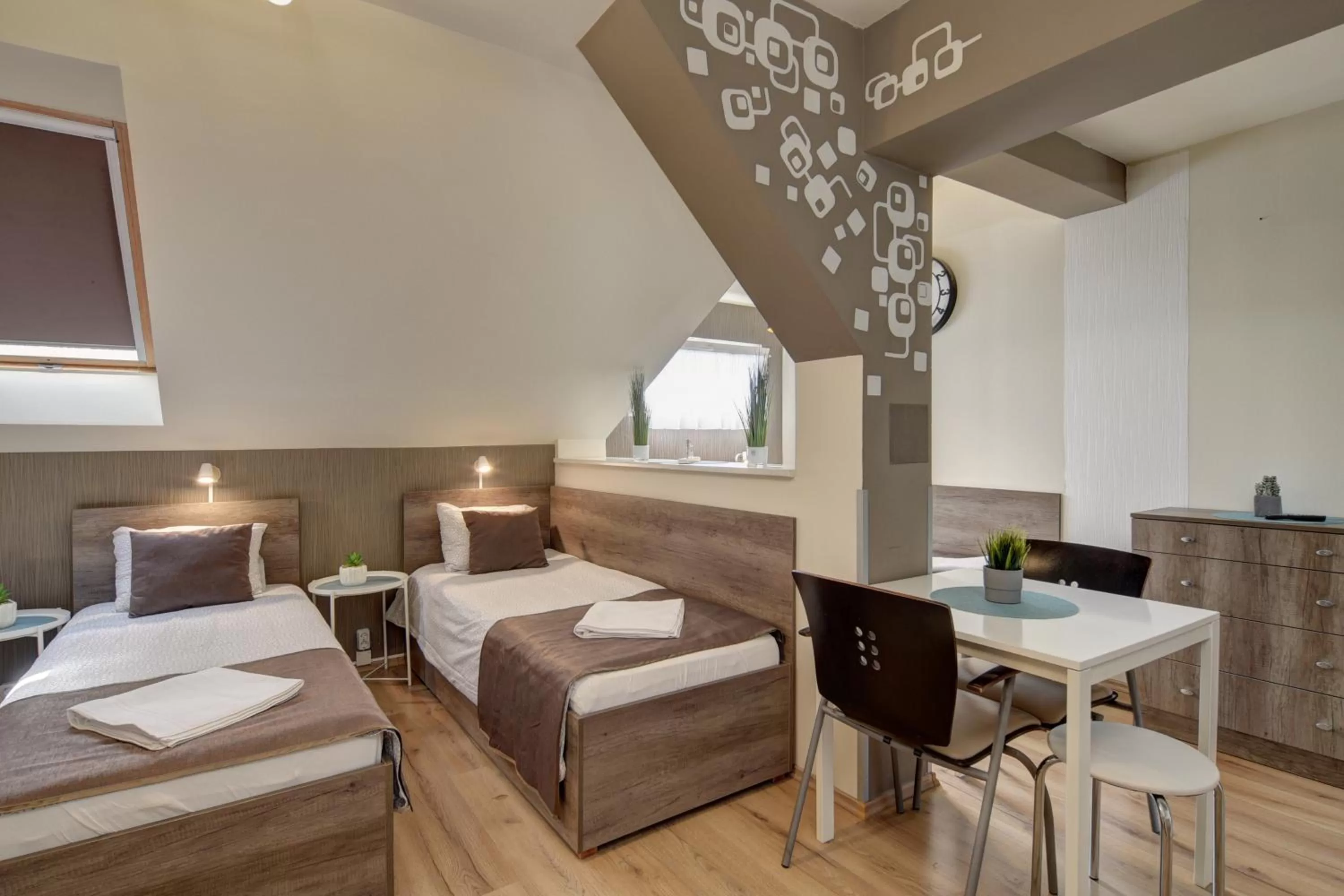 Bed in Familia Panzió & Apartmanház Győr