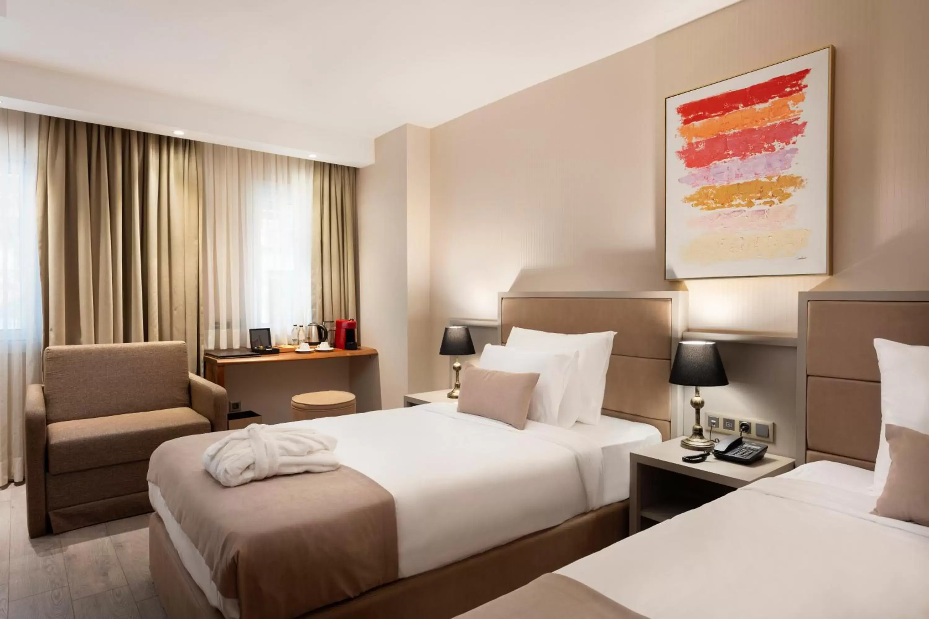 Deluxe Twin Room in Buem Hotel Koşuyolu Deluxe Twin Room in Buem Hotel Koşuyolu