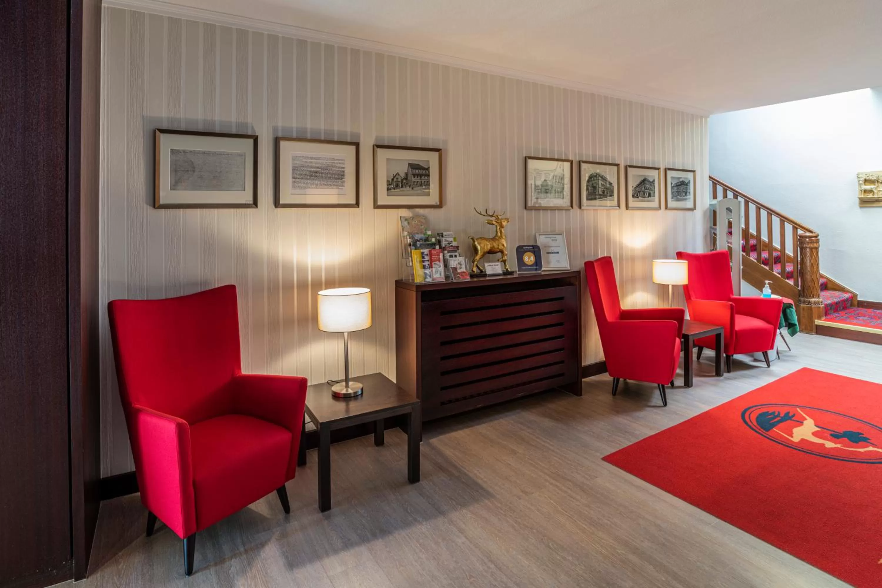 Lobby or reception in Hotel Goldener Hirsch