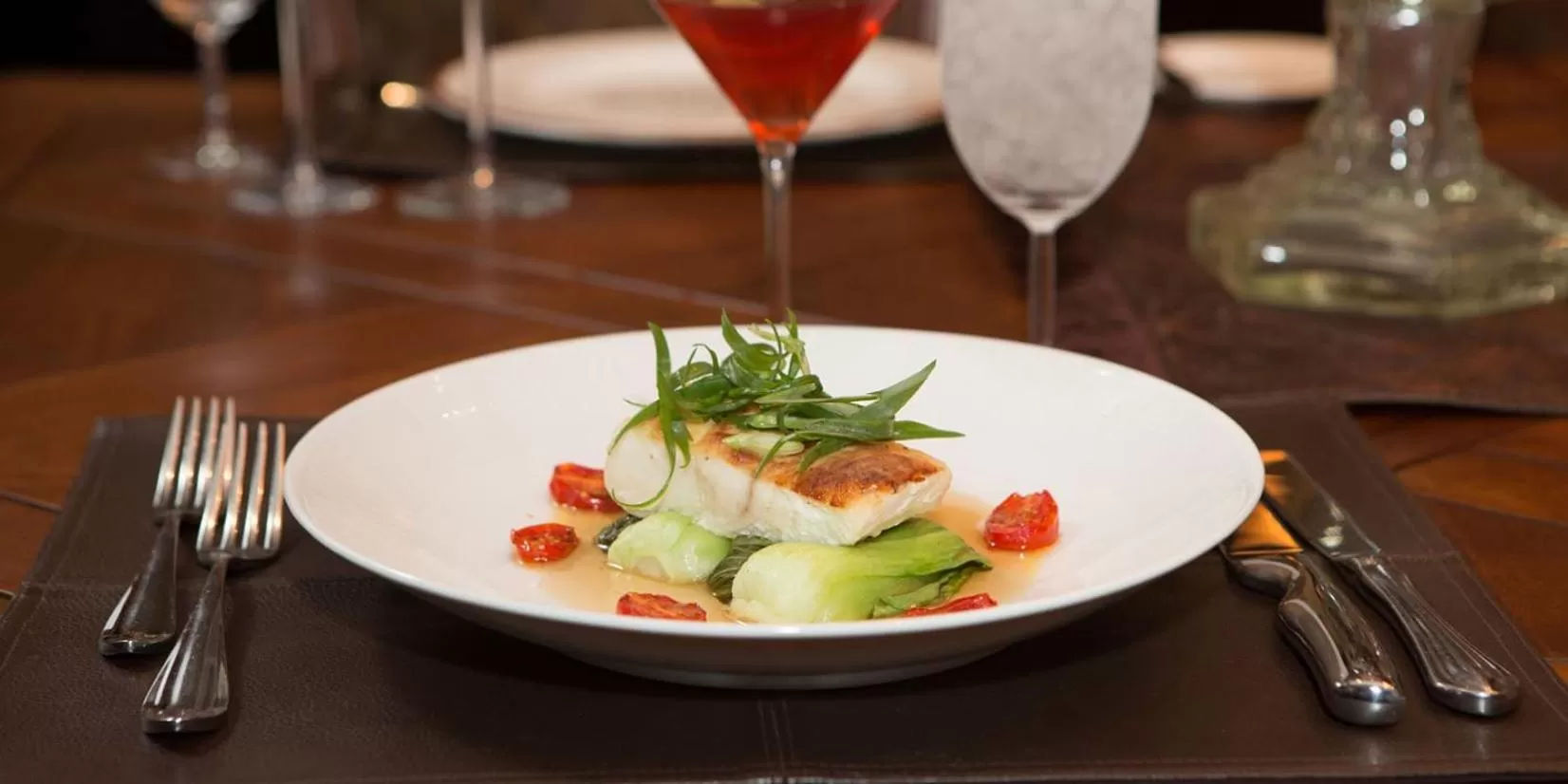 Food close-up in The Atherton Hotel at OSU