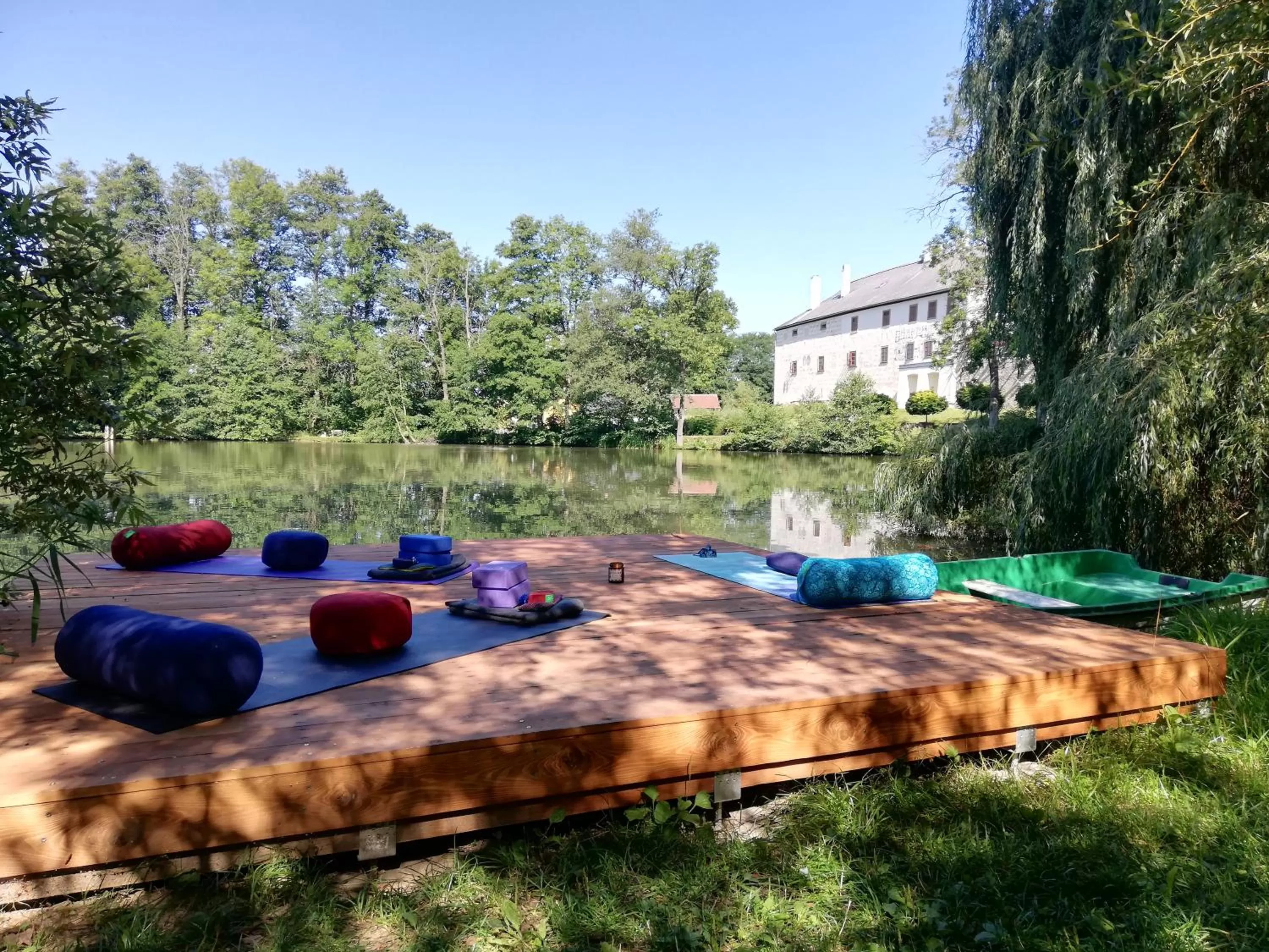 Fitness centre/facilities, Garden in Hotel Tvrz Orlice